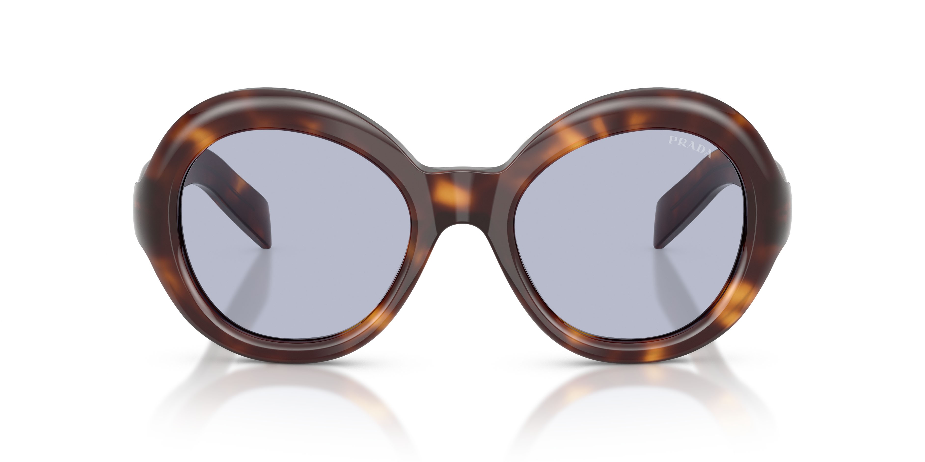 Sunglasses Prada PR D08SU (15W30X) color tartarugato classico shape round lenses ultravioletta bio