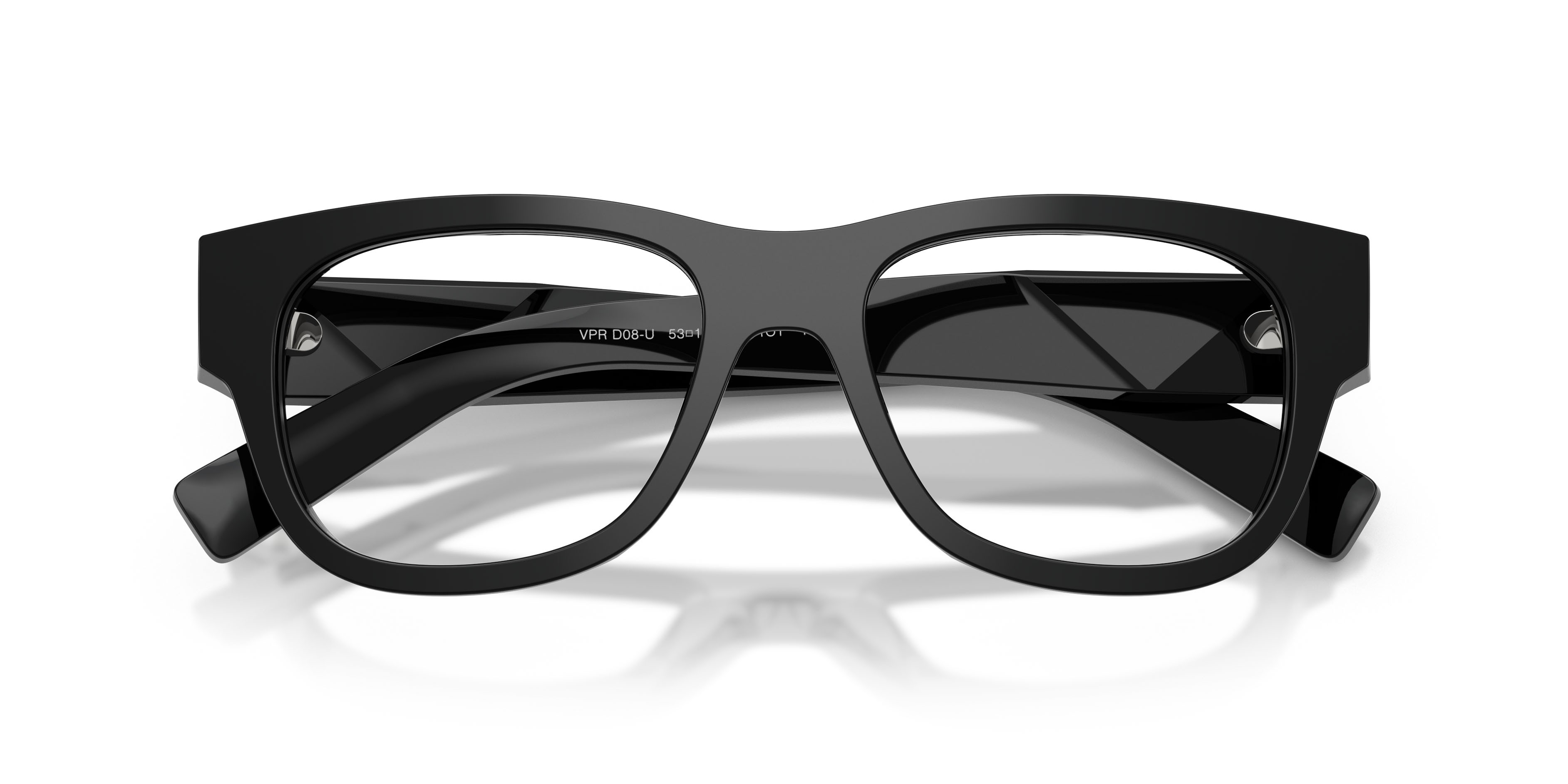Eyeglasses Prada PR D08VU (16K1O1) color nero shape square lenses lente demo