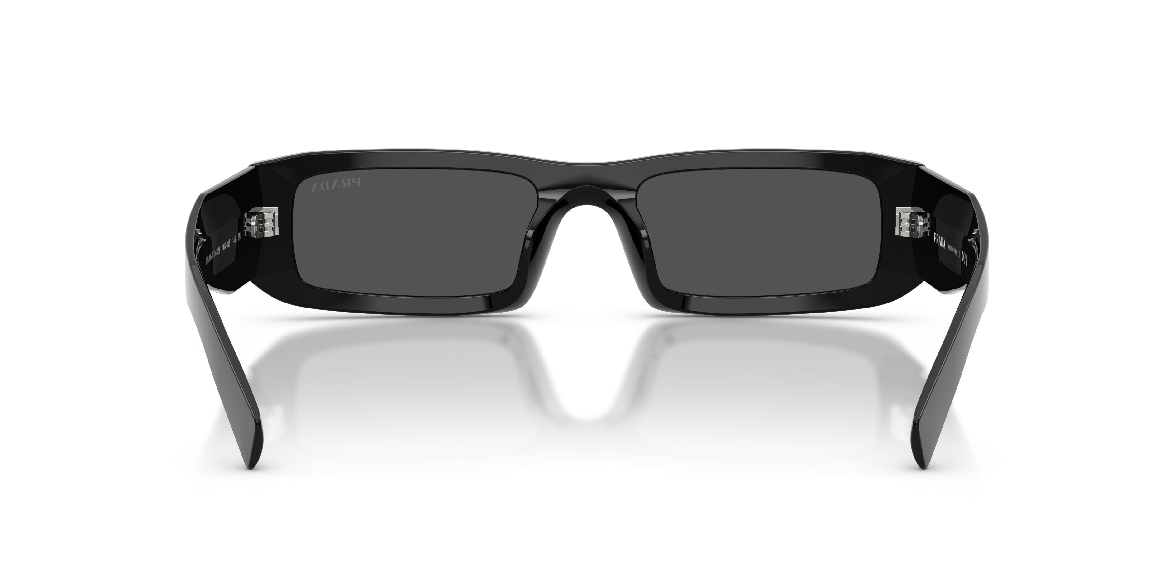 Occhiali da sole Prada PR D09SD (16K08Z) colore nero forma rettangolare lenti grigio scuro