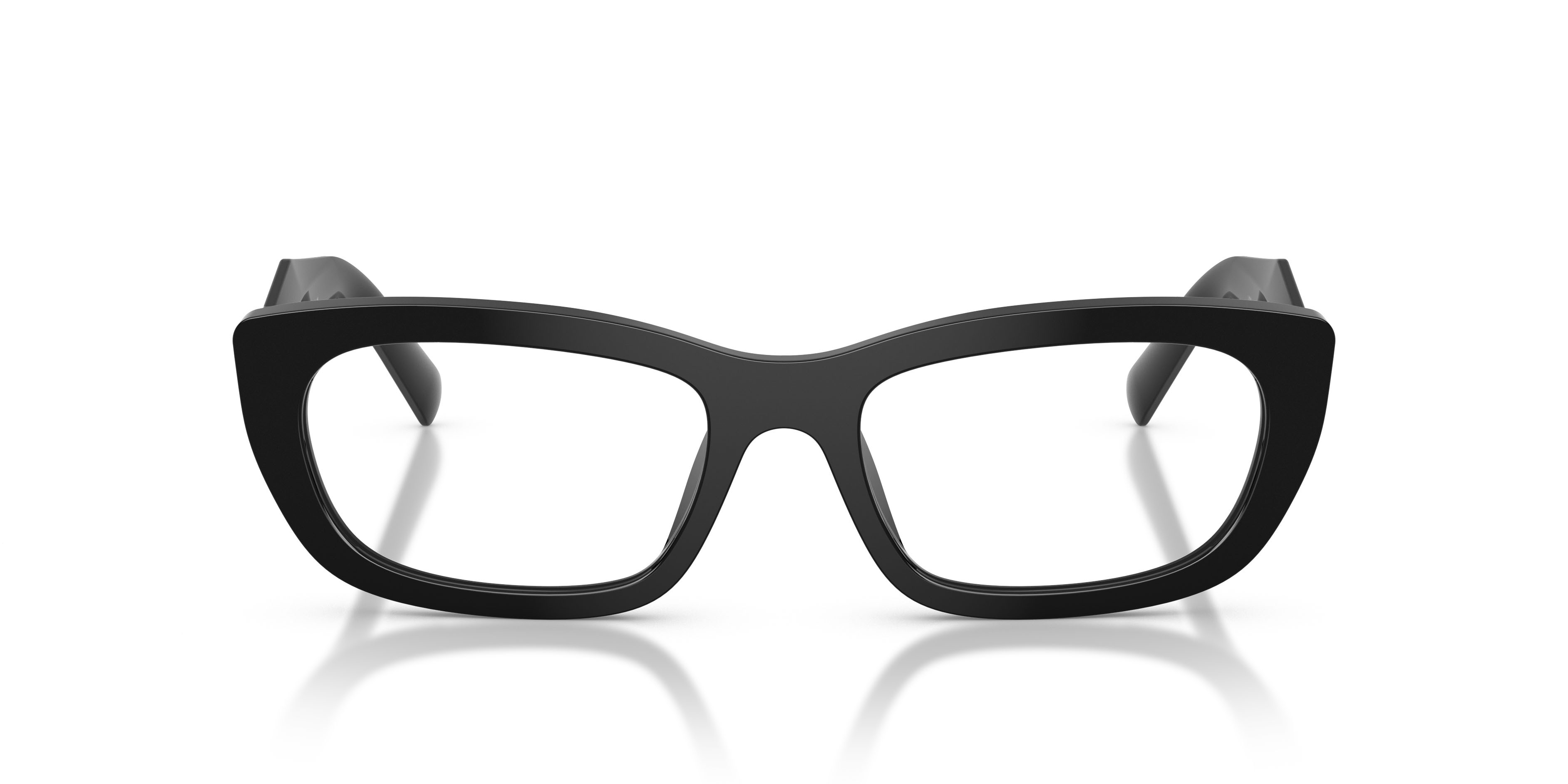 Eyeglasses Prada PR D09V (16K1O1) color nero shape irregular lenses lente demo