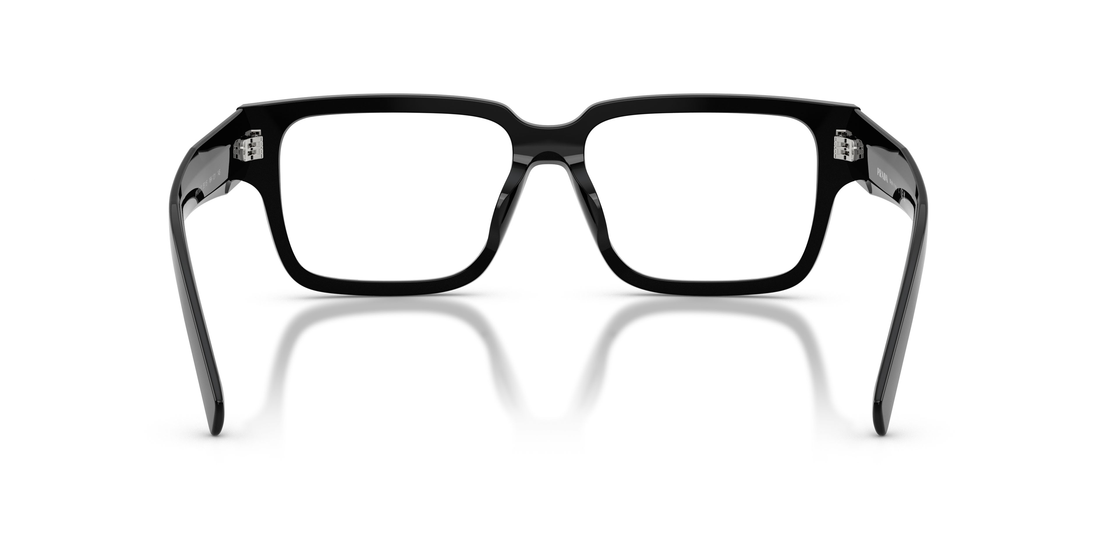 Eyeglasses Prada PR D10VD (16K1O1) color nero shape rectangle lenses lente demo