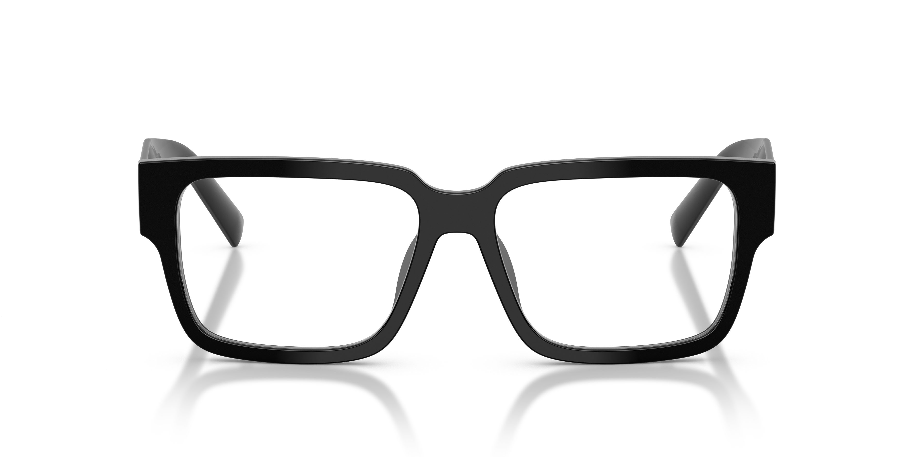 Eyeglasses Prada PR D10VD (16K1O1) color nero shape rectangle lenses lente demo