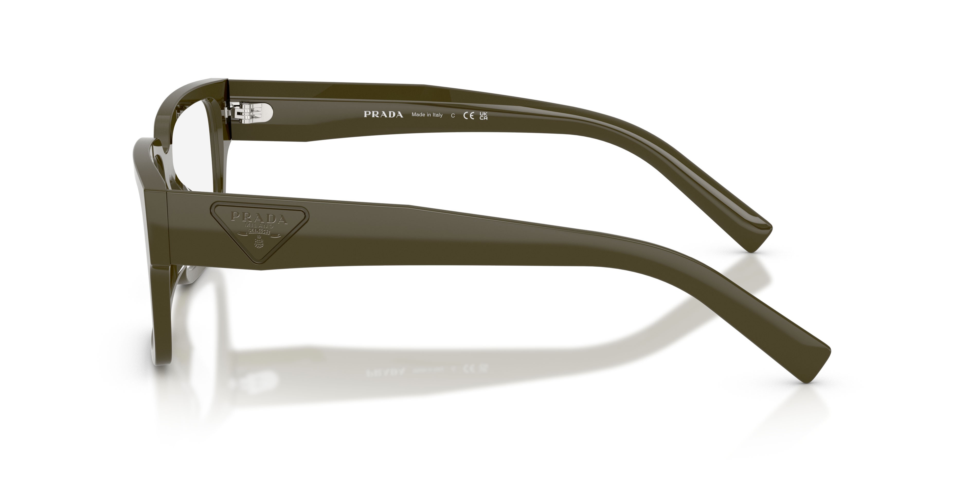 Eyeglasses Prada PR D10VD (26J1O1) color laurel shape rectangle lenses lente demo