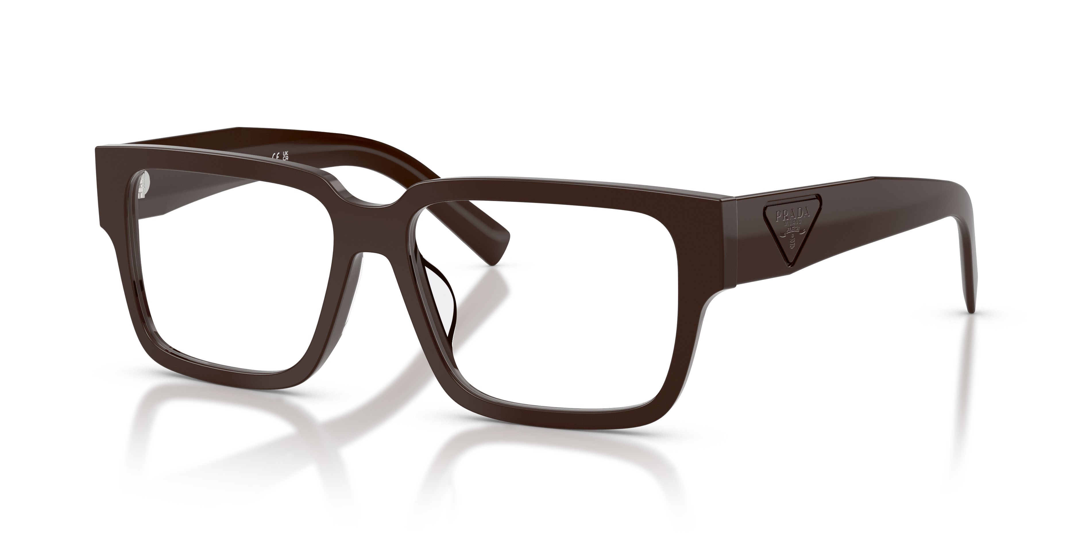 Eyeglasses Prada PR D10VD (27I1O1) color cigar shape rectangle lenses lente demo