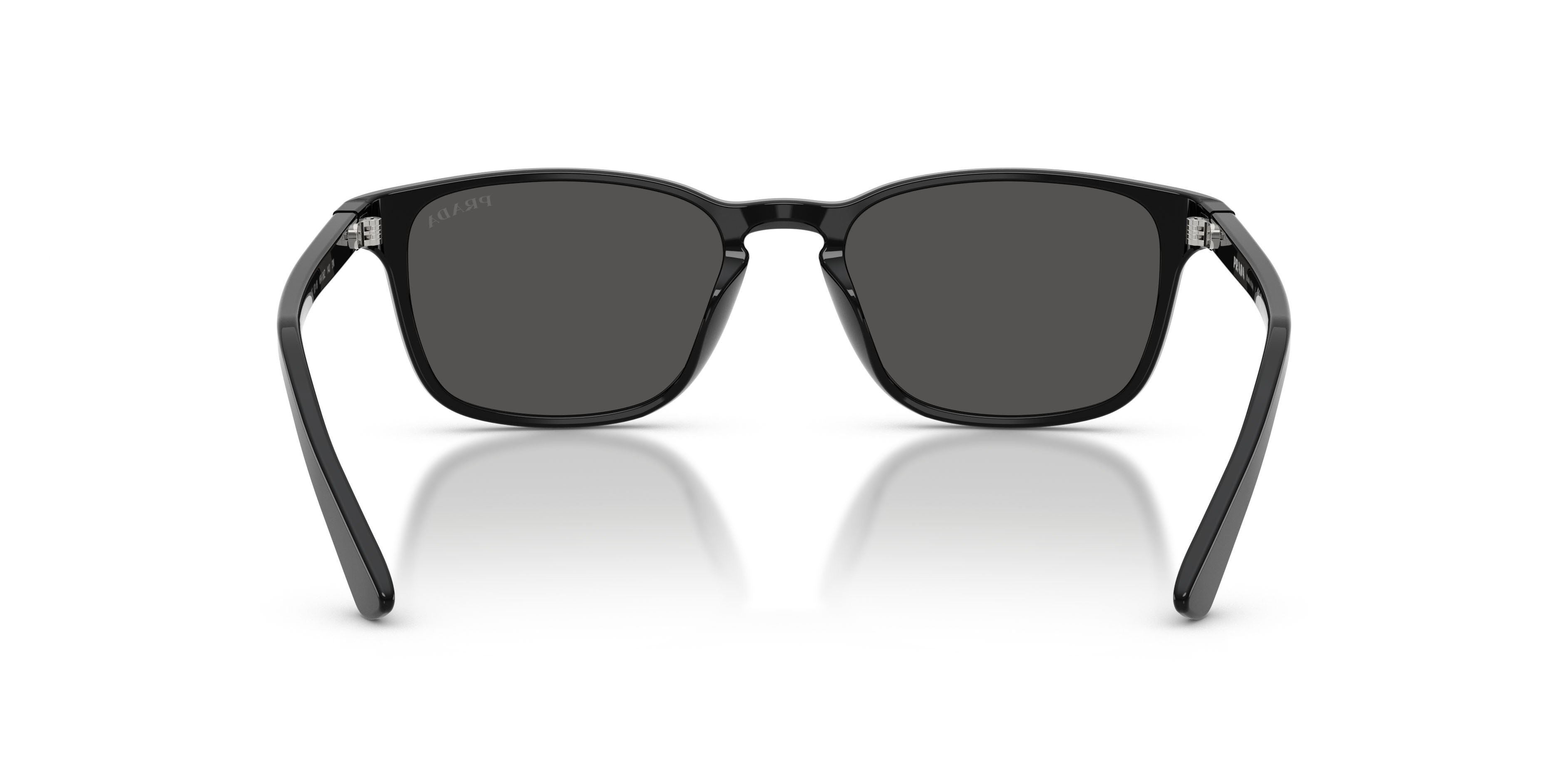 Occhiali da sole Prada PR D13SU (16K08Z) colore nero forma quadrato lenti grigio scuro