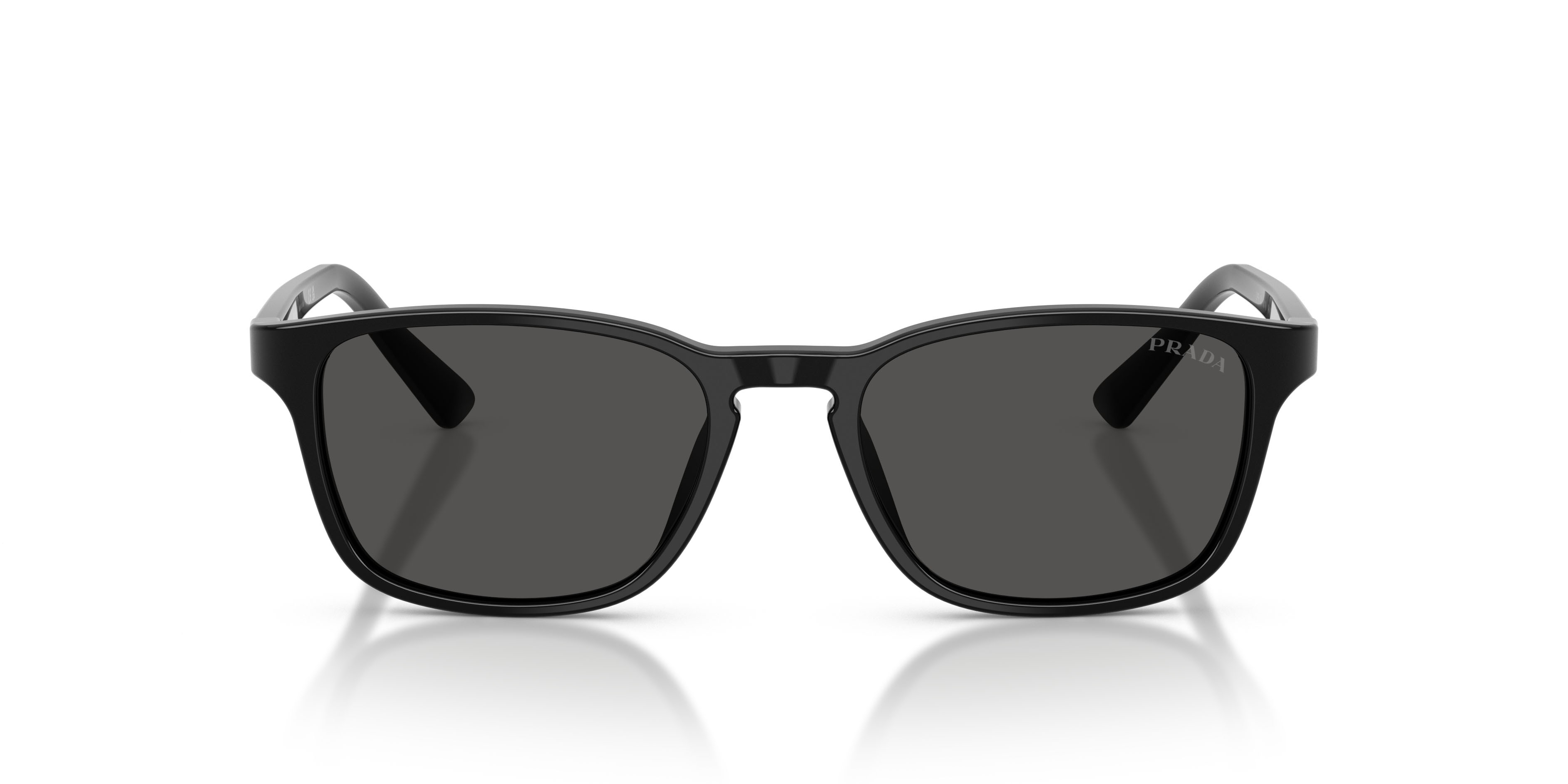 Occhiali da sole Prada PR D13SU (16K08Z) colore nero forma quadrato lenti grigio scuro