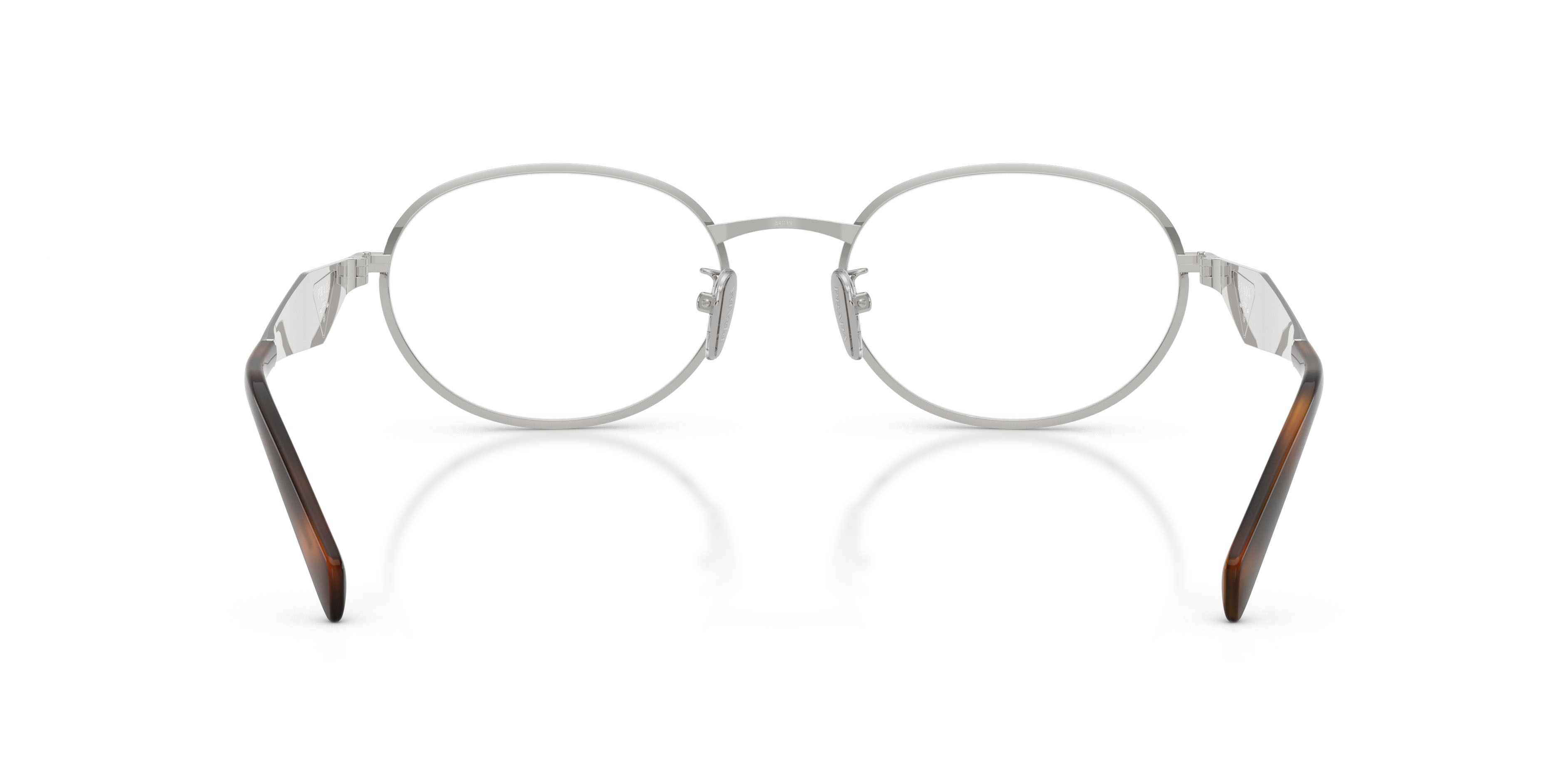 Eyeglasses Prada PR D53VD (1BC1O1) color argento shape oval lenses lente demo