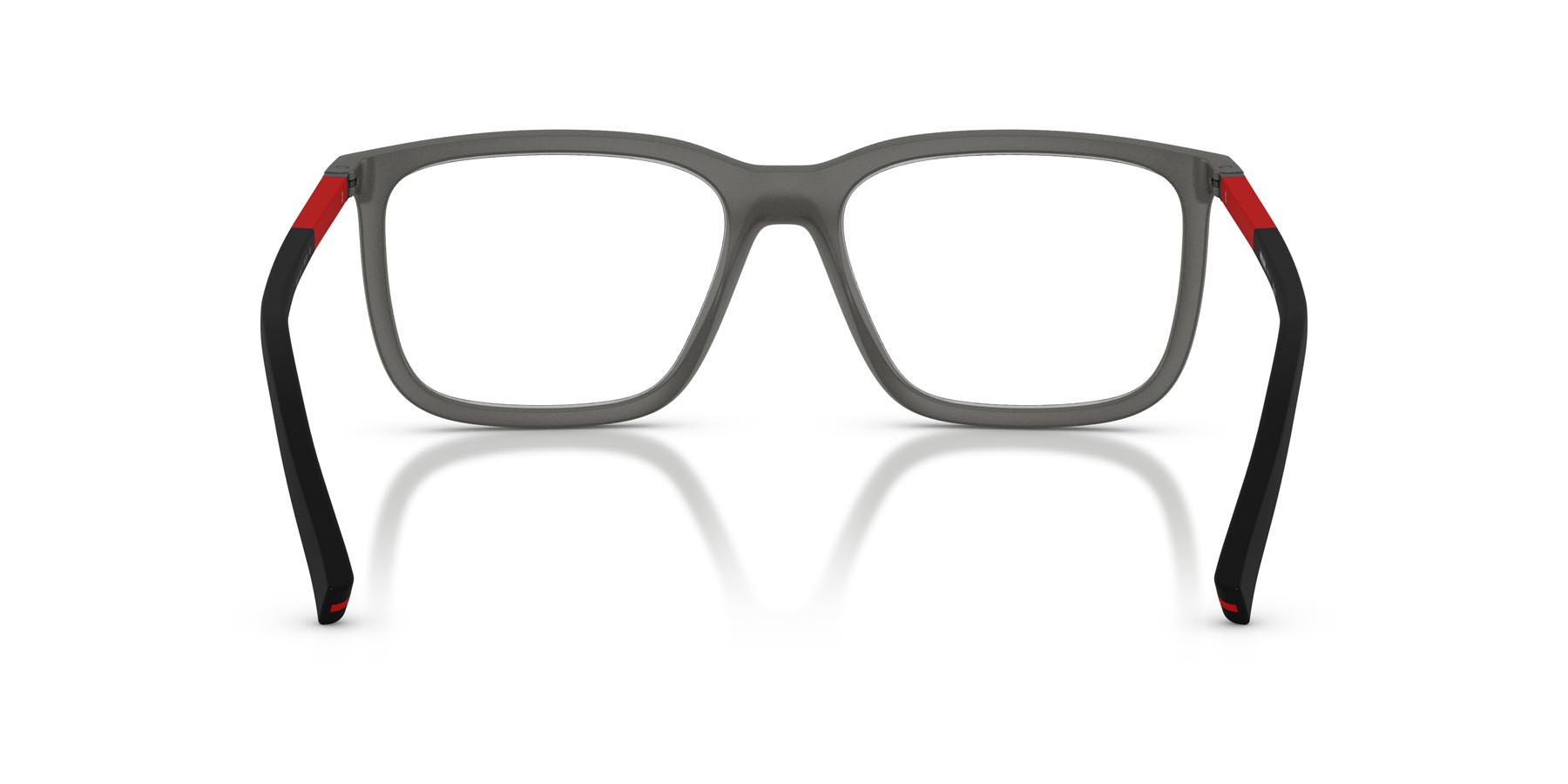 Occhiali da vista Prada Linea Rossa PS 01SV (16X1O1) colore grigio metallizzato forma quadrato lenti lente demo