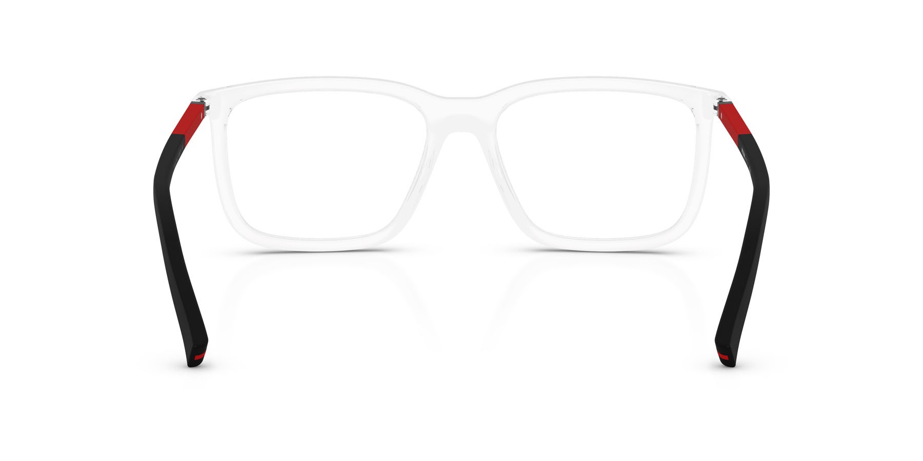 Occhiali da vista Prada Linea Rossa PS 01SV (2AZ1O1) colore cristallo forma quadrato lenti lente demo
