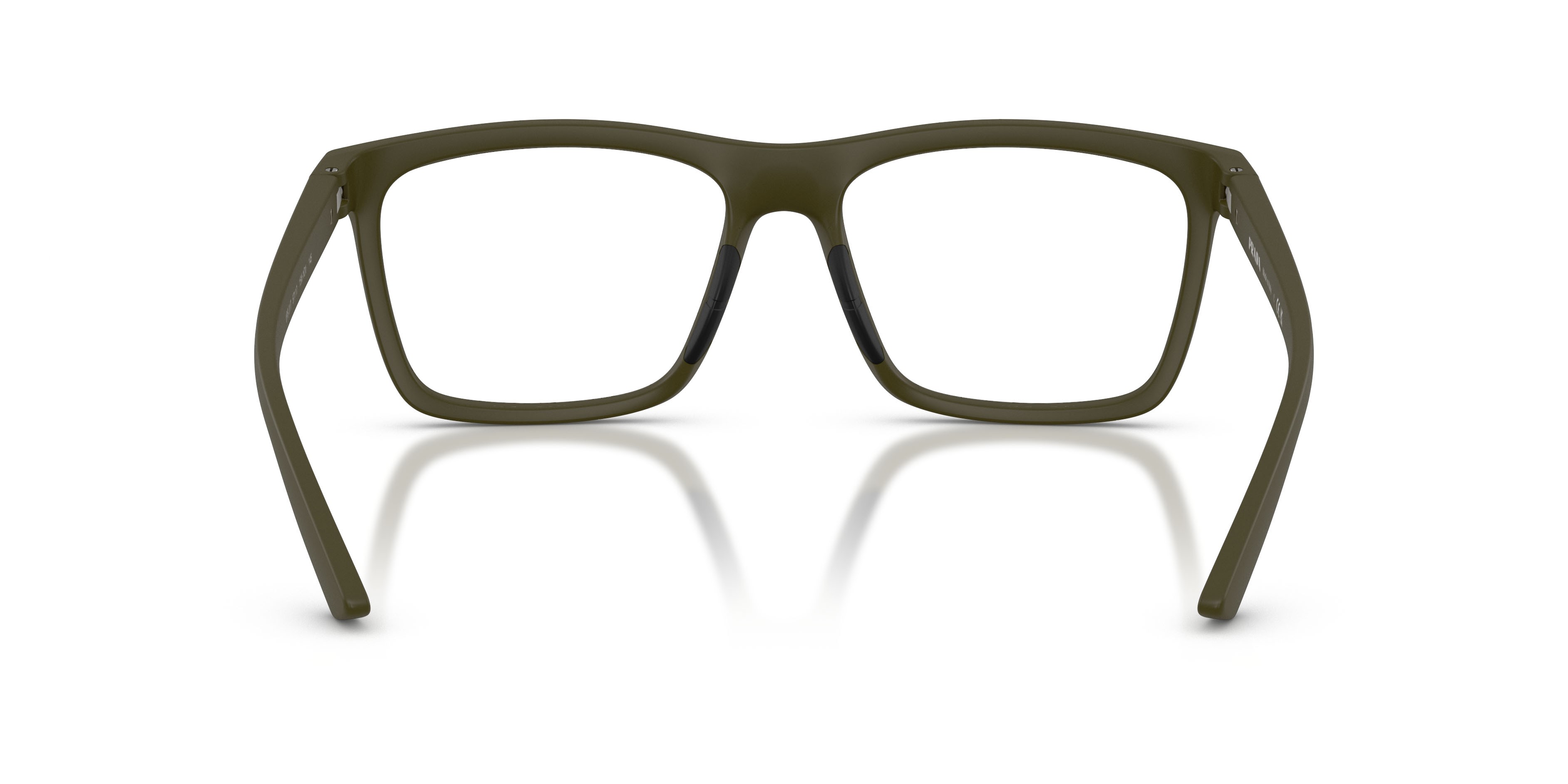 Occhiali da vista Prada Linea Rossa PS 01TV (15X1O1) colore verde opaco forma quadrato lenti lente demo