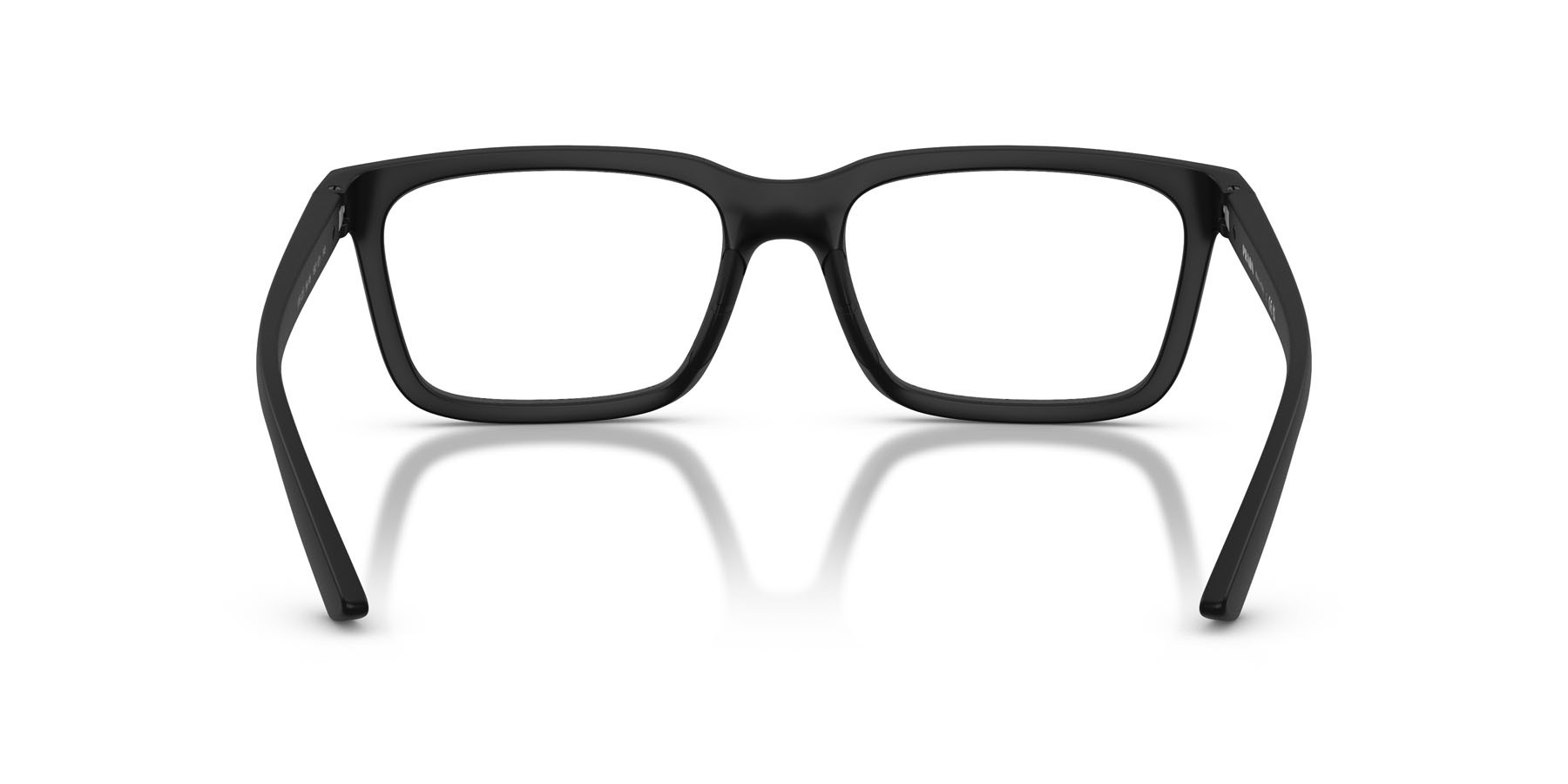 Occhiali da vista Prada Linea Rossa PS 02SV (1BO1O1) colore nero opaco forma rettangolare lenti lente demo