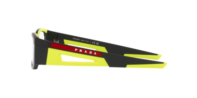 Brillen Prada Linea Rossa PS 03PV (17G1O1) farbe nero opaco form quadratisch gläser lente demo