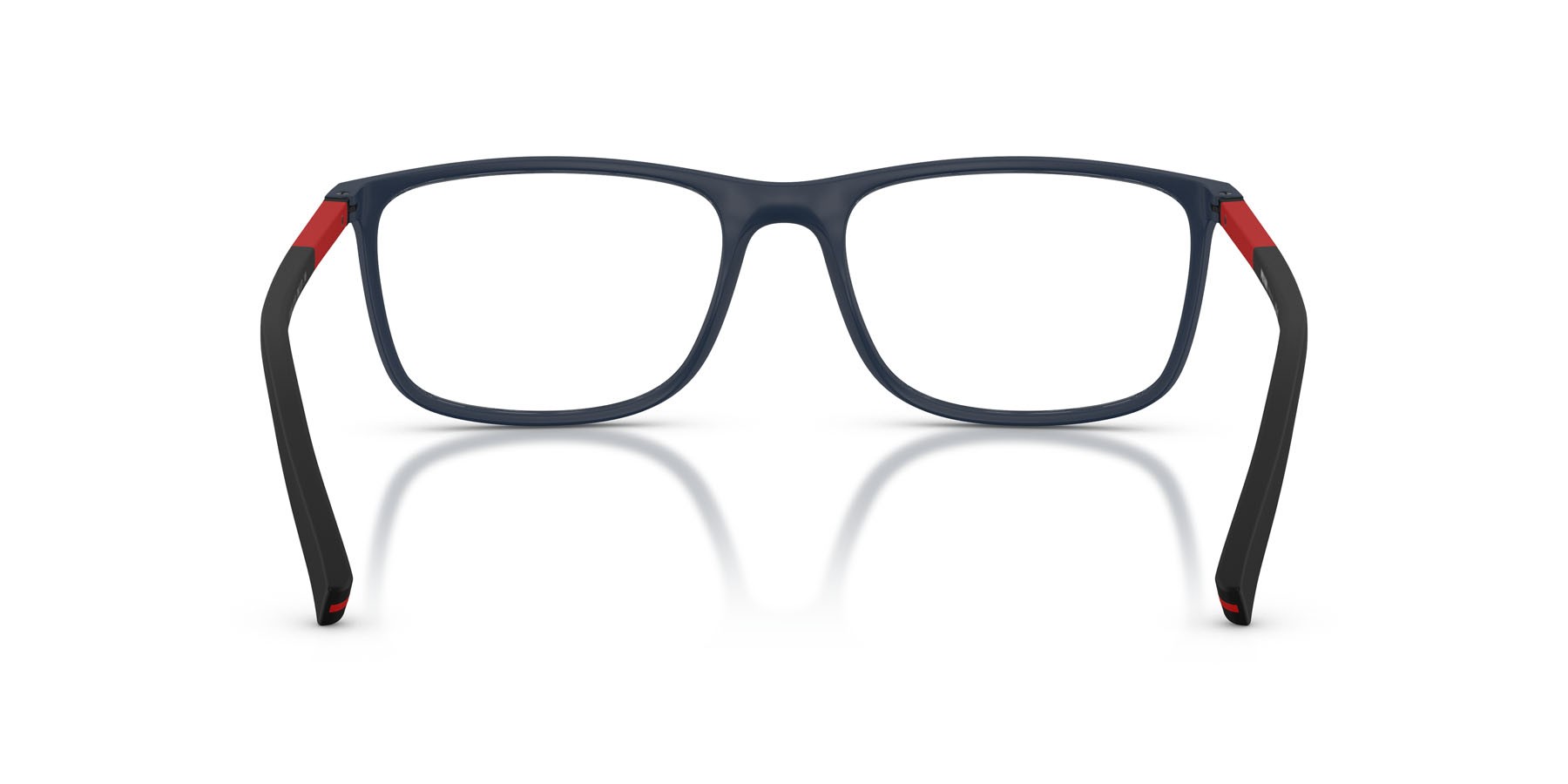 Occhiali da vista Prada Linea Rossa PS 03QV (MAG1O1) colore blu opaco forma rettangolare lenti lente demo