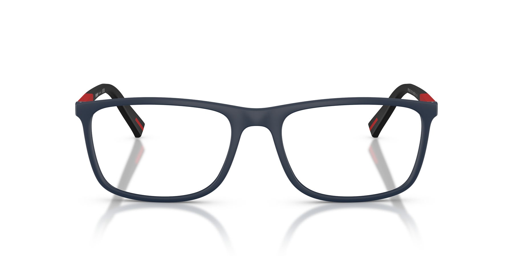 Occhiali da vista Prada Linea Rossa PS 03QV (MAG1O1) colore blu opaco forma rettangolare lenti lente demo