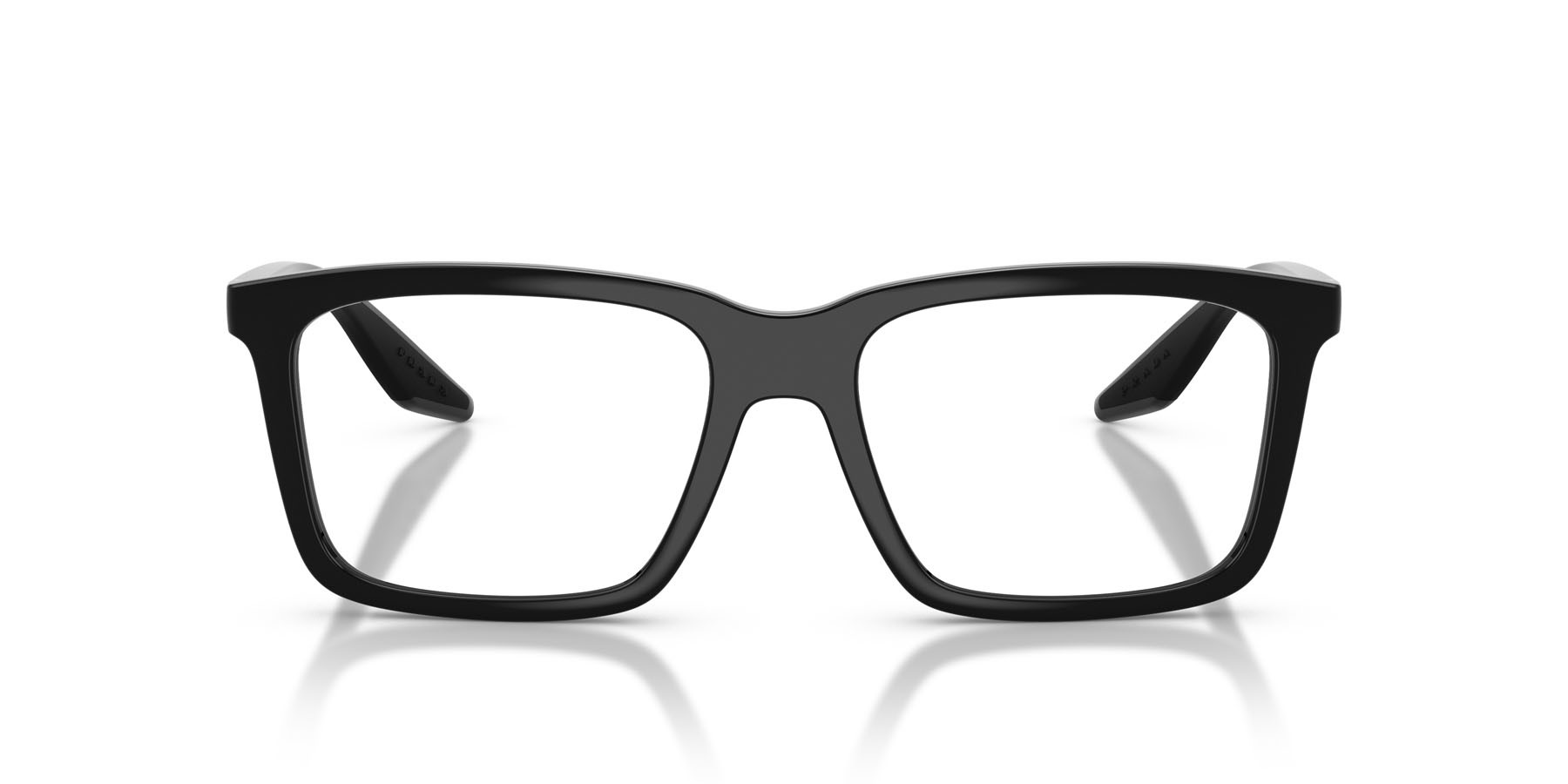 Occhiali da vista Prada Linea Rossa PS 03SV (1AB1O1) colore nero forma rettangolare lenti lente demo