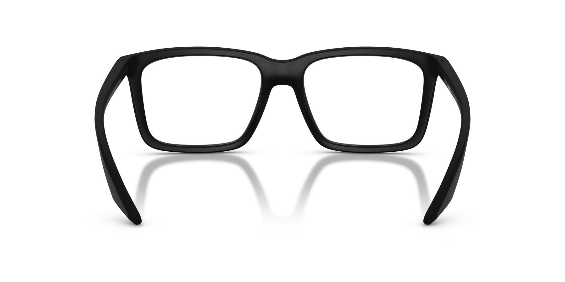 Occhiali da vista Prada Linea Rossa PS 03SV (DG01O1) colore nero gommato forma rettangolare lenti lente demo