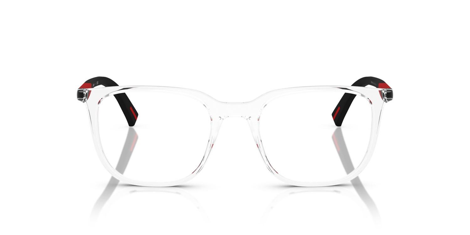 Occhiali da vista Prada Linea Rossa PS 04RV (2AZ1O1) colore trasparente forma quadrato lenti lente demo