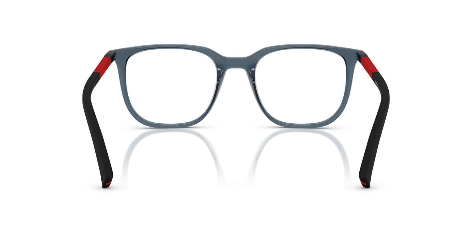 Occhiali da vista Prada Linea Rossa PS 04RV (CZH1O1) colore blu trasparente forma quadrato lenti lente demo