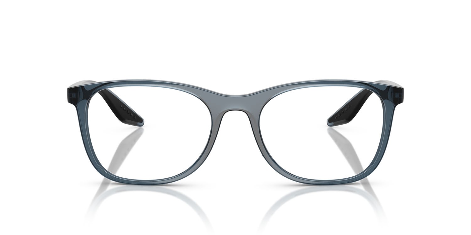 Eyeglasses Prada Linea Rossa PS 05PV (CZH1O1) color azzurro trasparente shape square lenses lente demo