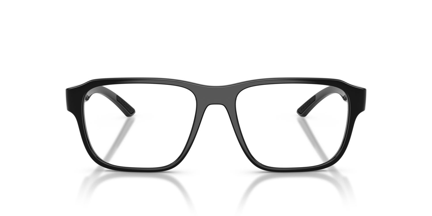 Occhiali da vista Prada Linea Rossa PS 05RV (1AB1O1) colore nero forma irregolare lenti lente demo