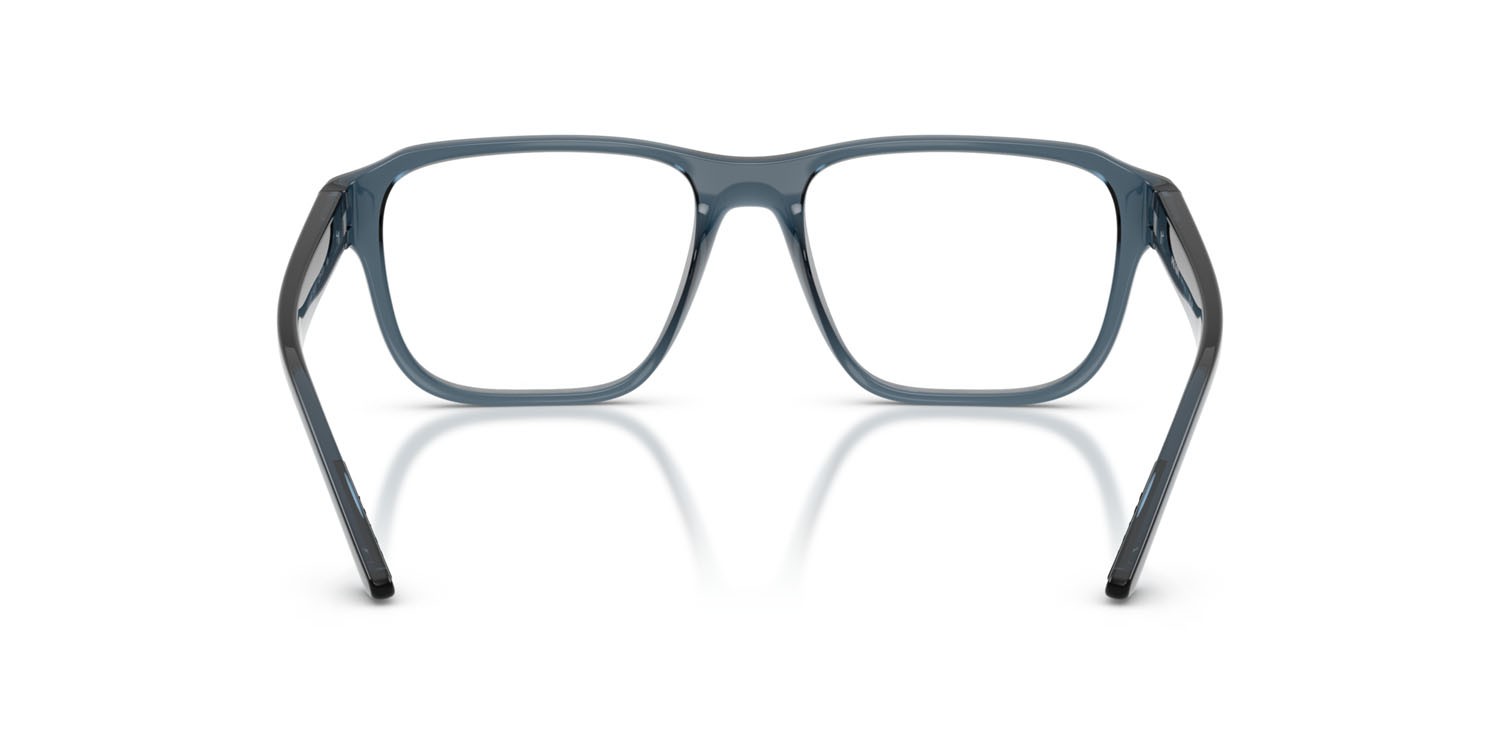 Occhiali da vista Prada Linea Rossa PS 05RV (CZH1O1) colore azzurro trasparente forma irregolare lenti lente demo