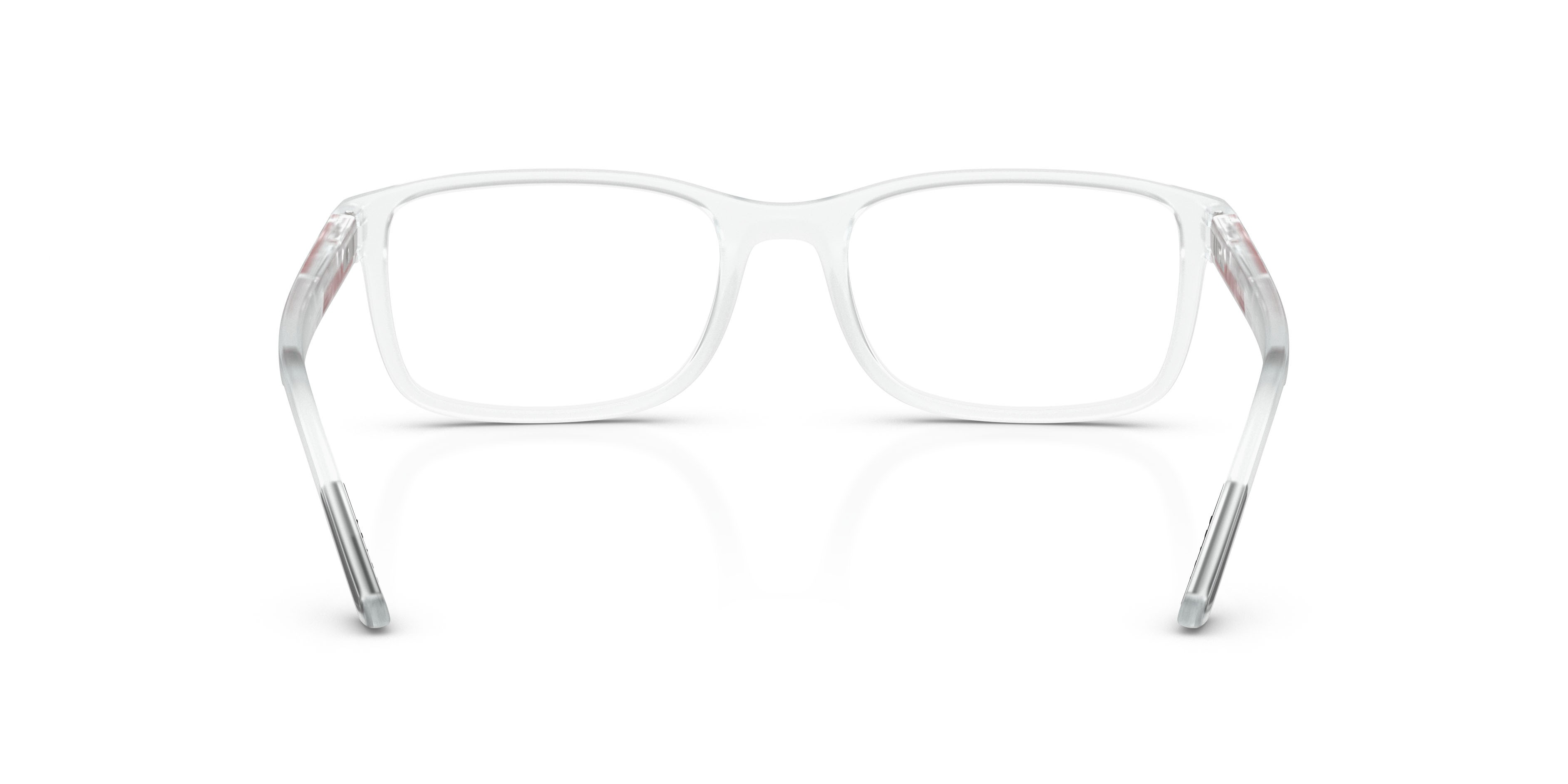 Occhiali da vista Prada Linea Rossa PS 06RV (14V1O1) colore cristallo opaco forma quadrato lenti lente demo