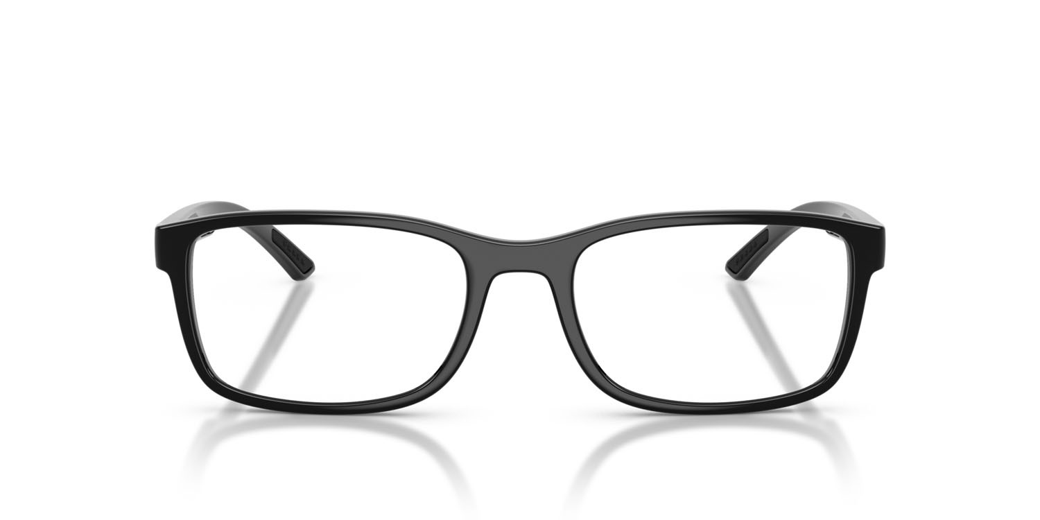 Occhiali da vista Prada Linea Rossa PS 06RV (1AB1O1) colore nero forma quadrato lenti lente demo