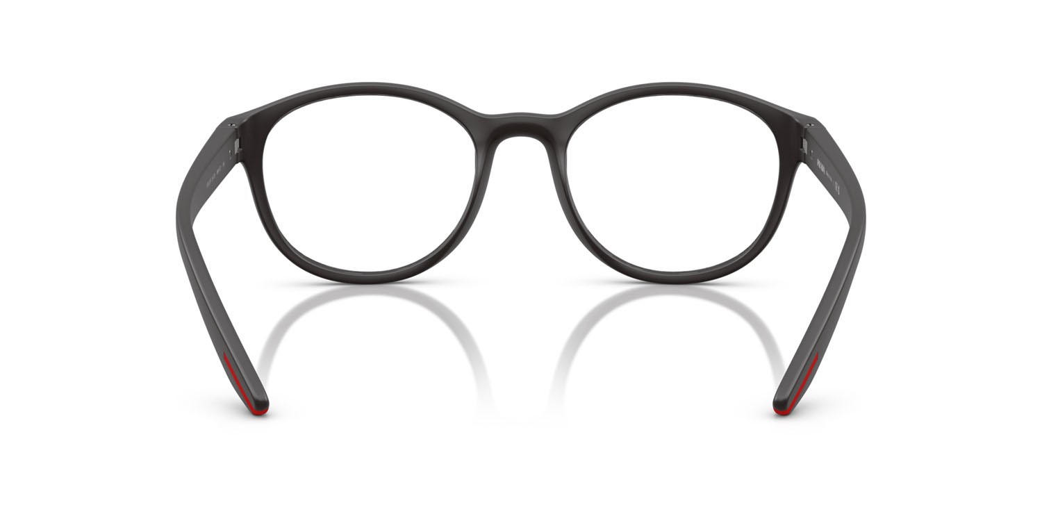 Eyeglasses Prada Linea Rossa PS 07PV (18K1O1) color grigio opaco shape pantos lenses lente demo