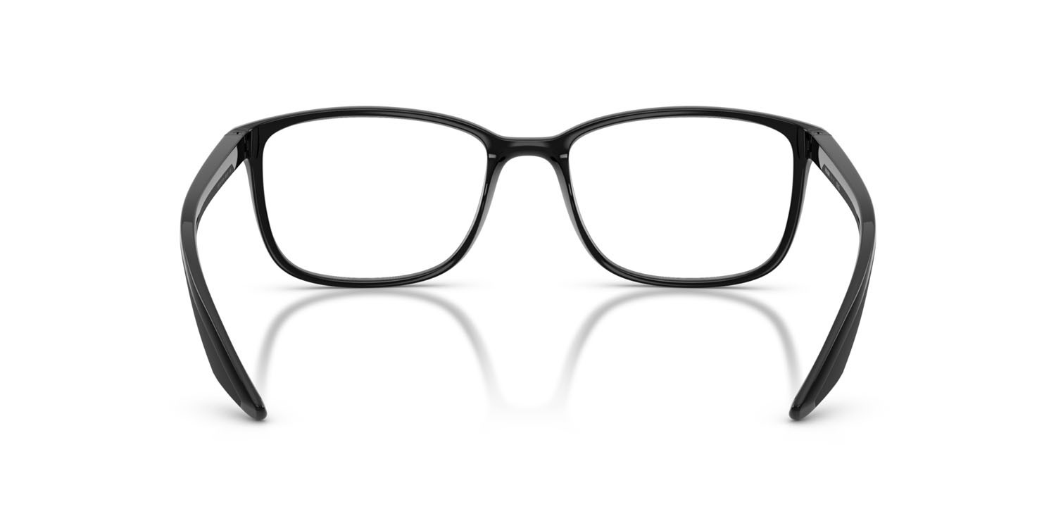 Occhiali da vista Prada Linea Rossa PS 07RV (1AB1O1) colore nero forma quadrato lenti lente demo