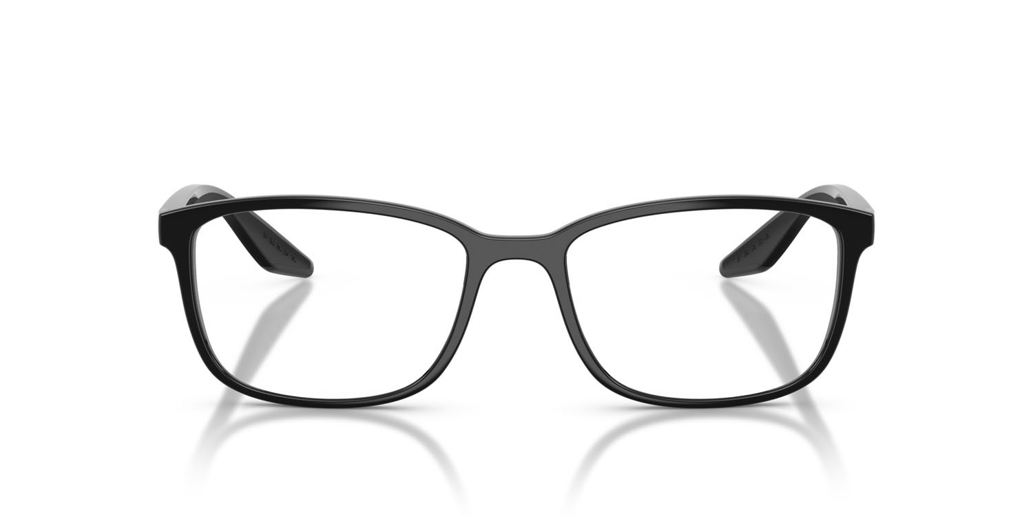 Occhiali da vista Prada Linea Rossa PS 07RV (1AB1O1) colore nero forma quadrato lenti lente demo