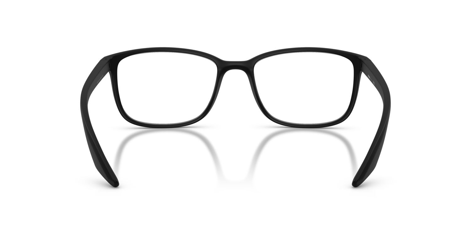 Occhiali da vista Prada Linea Rossa PS 07RV (1BO1O1) colore nero opaco forma quadrato lenti lente demo