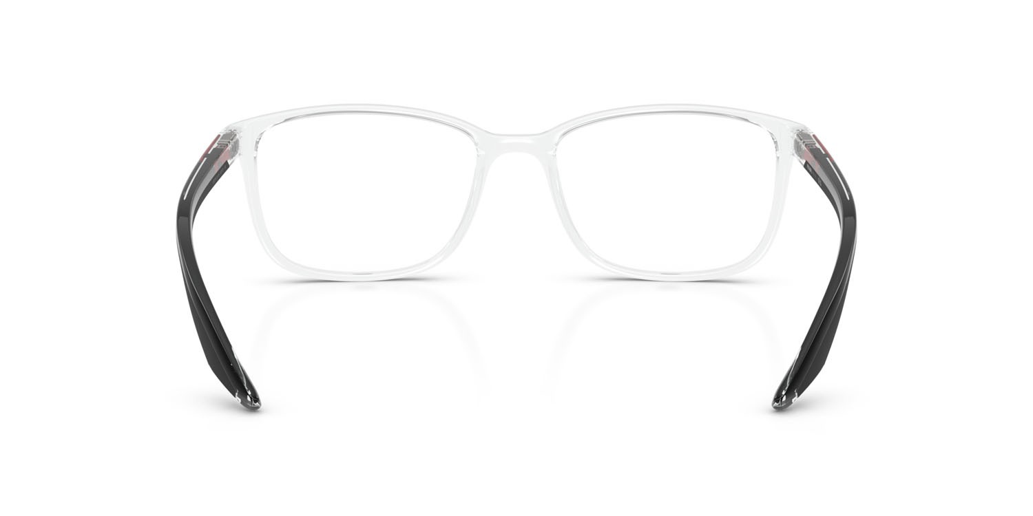 Occhiali da vista Prada Linea Rossa PS 07RV (2AZ1O1) colore cristallo forma quadrato lenti lente demo