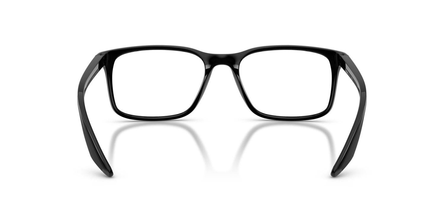 Occhiali da vista Prada Linea Rossa PS 08RV (1AB1O1) colore nero forma quadrato lenti lente demo