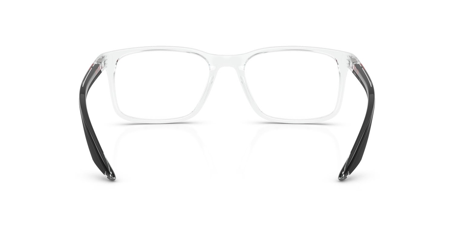 Occhiali da vista Prada Linea Rossa PS 08RV (2AZ1O1) colore cristallo forma quadrato lenti lente demo
