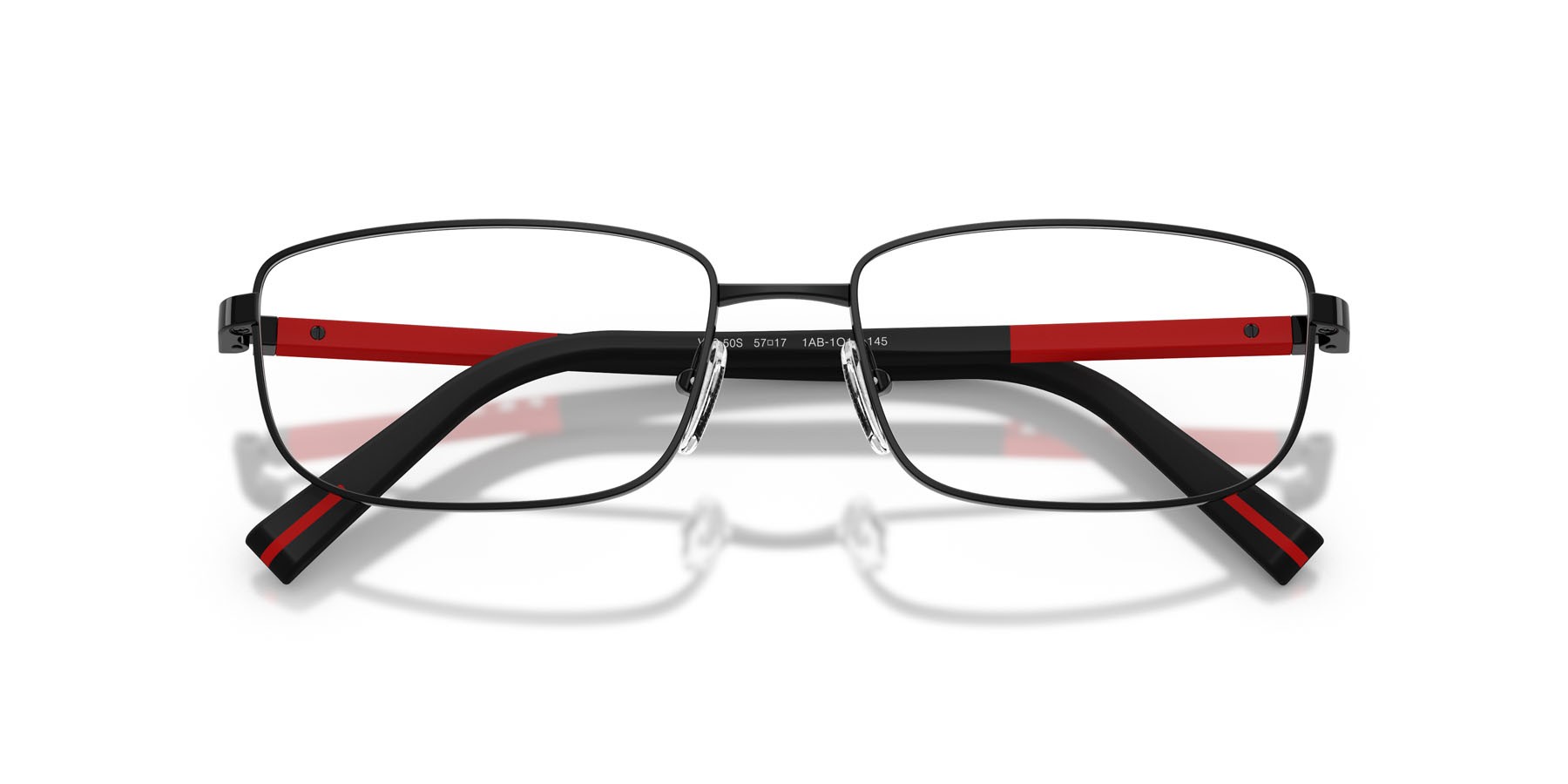 Occhiali da vista Prada Linea Rossa PS 50SV (1AB1O1) colore nero forma quadrato lenti lente demo