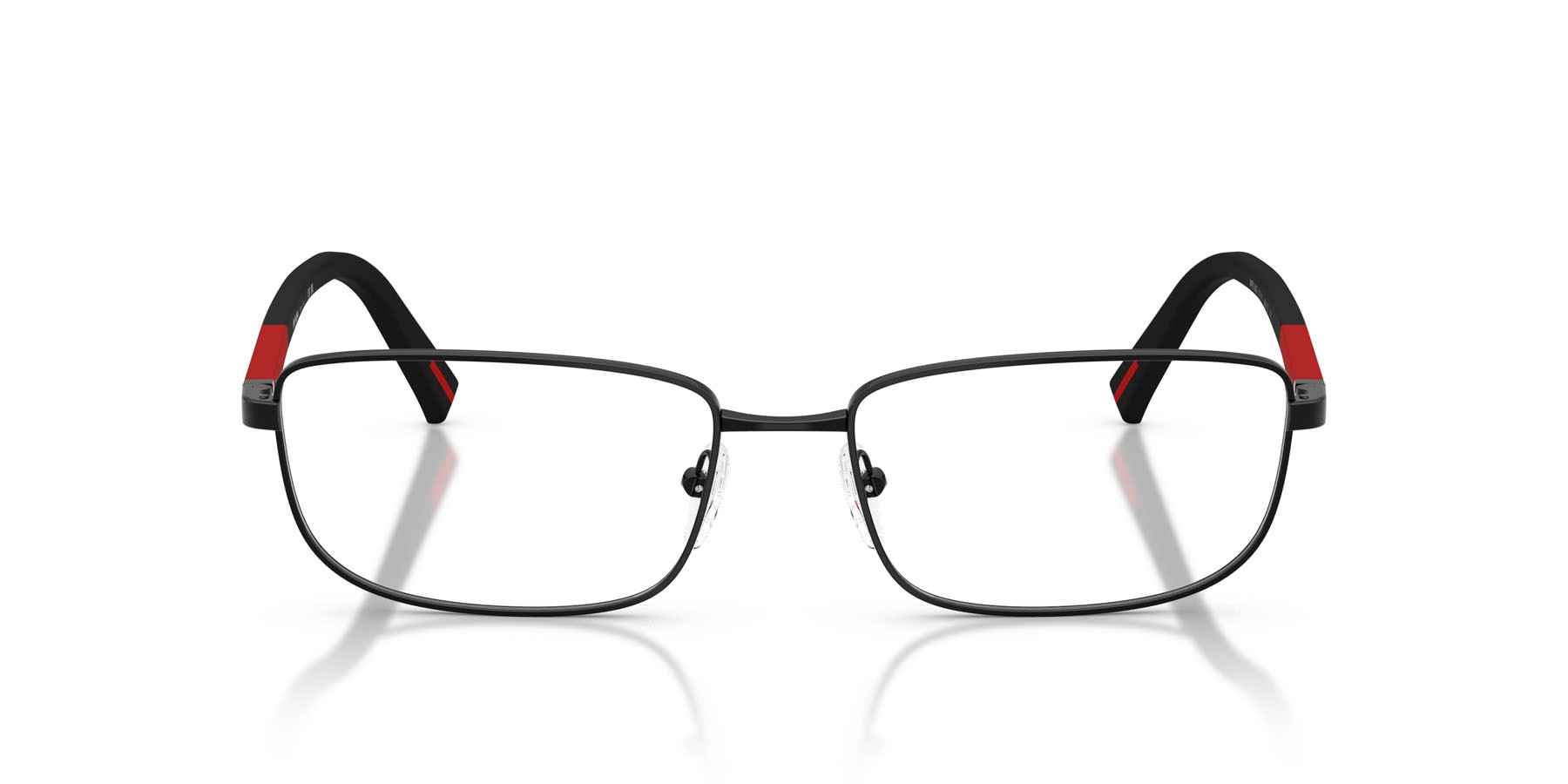 Occhiali da vista Prada Linea Rossa PS 50SV (1AB1O1) colore nero forma quadrato lenti lente demo