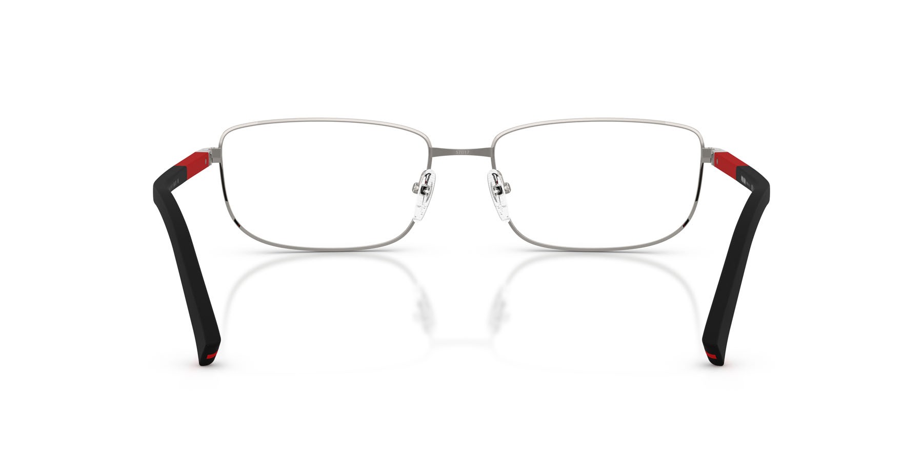 Occhiali da vista Prada Linea Rossa PS 50SV (5AV1O1) colore gunmetal forma quadrato lenti lente demo