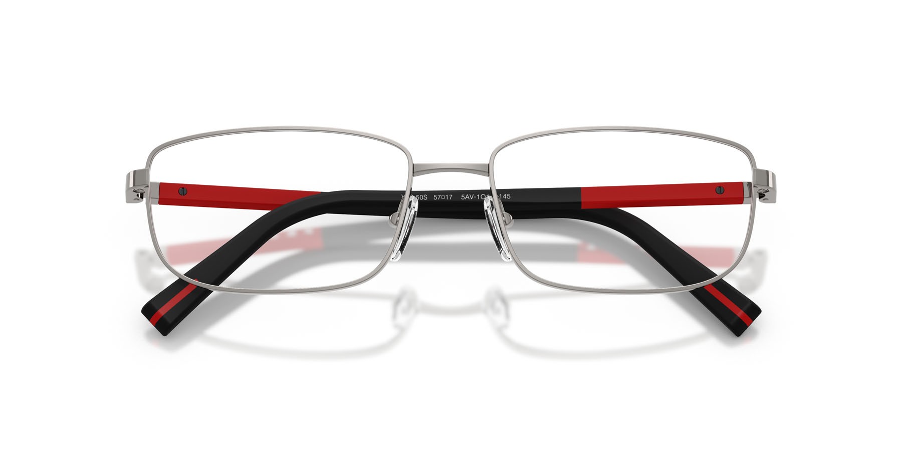 Occhiali da vista Prada Linea Rossa PS 50SV (5AV1O1) colore gunmetal forma quadrato lenti lente demo