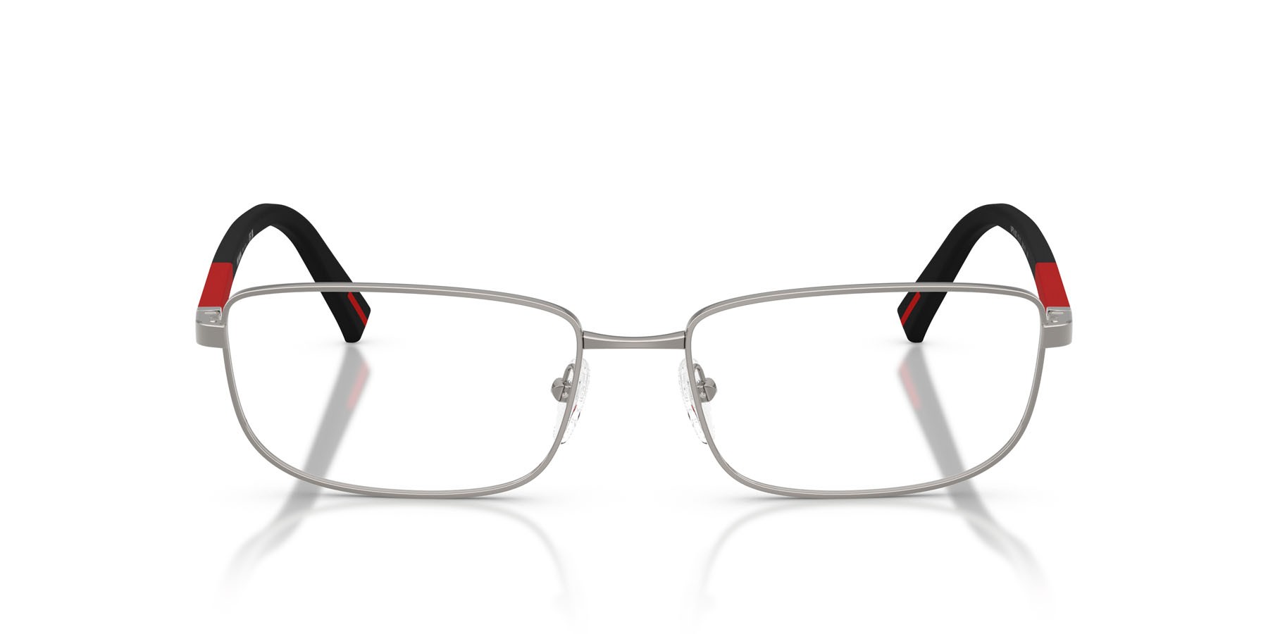 Occhiali da vista Prada Linea Rossa PS 50SV (5AV1O1) colore gunmetal forma quadrato lenti lente demo