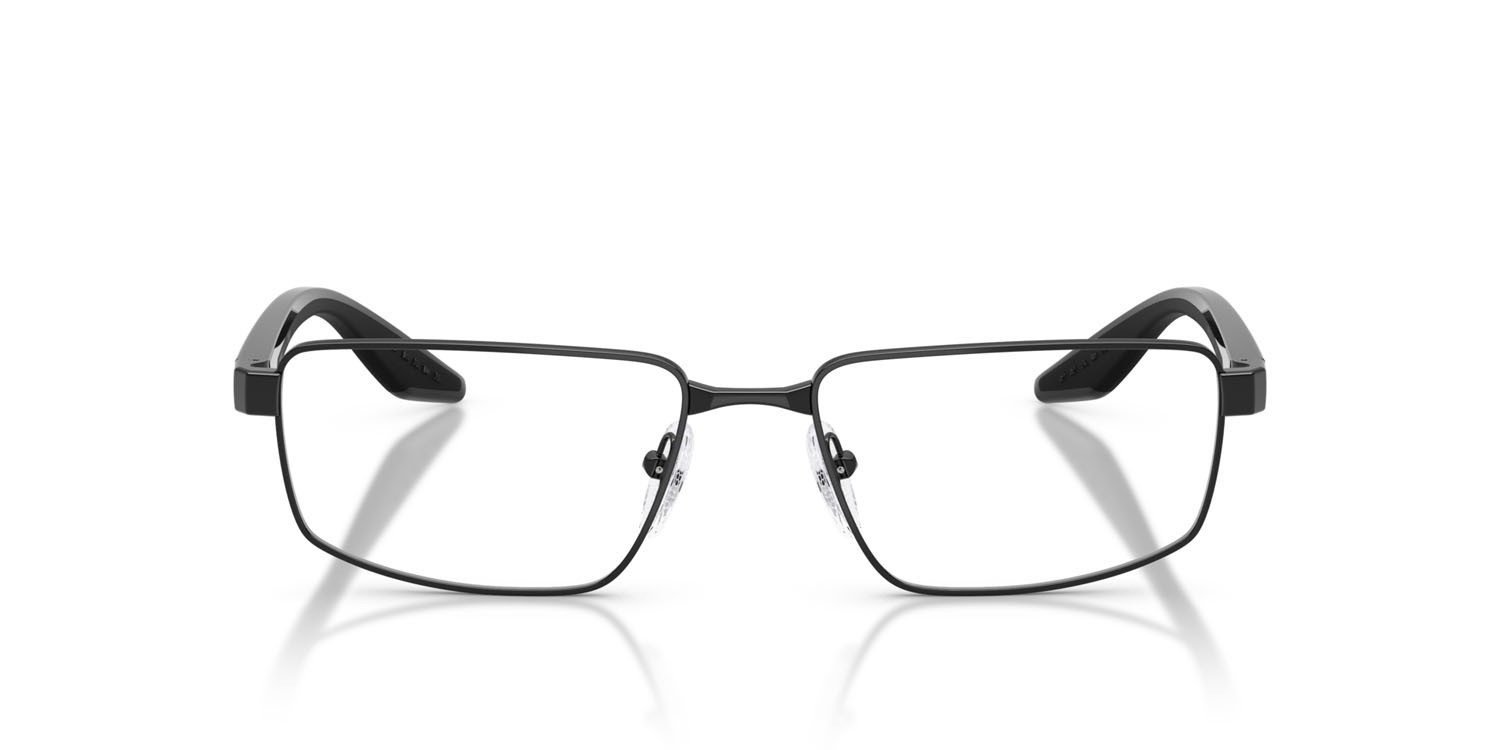 Occhiali da vista Prada Linea Rossa PS 52RV (1AB1O1) colore nero forma rettangolare lenti lente demo
