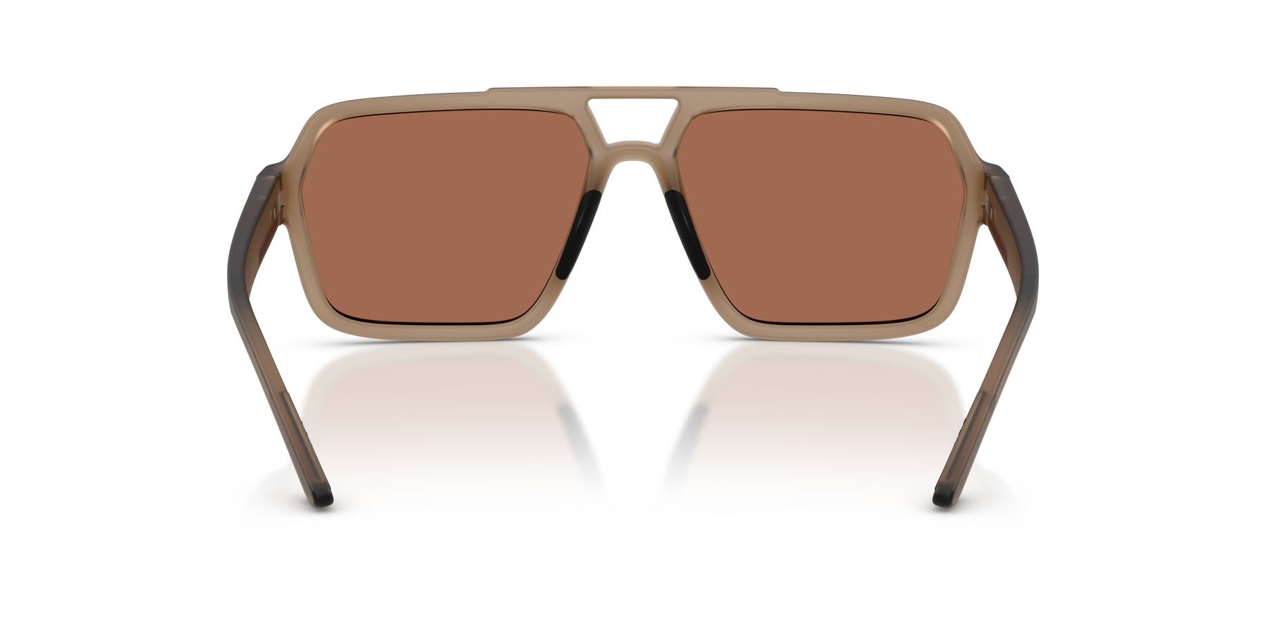 Occhiali da sole Prada Linea Rossa PS A06S (29F50A) colore marrone trasparente forma aviator lenti marrone tuning
