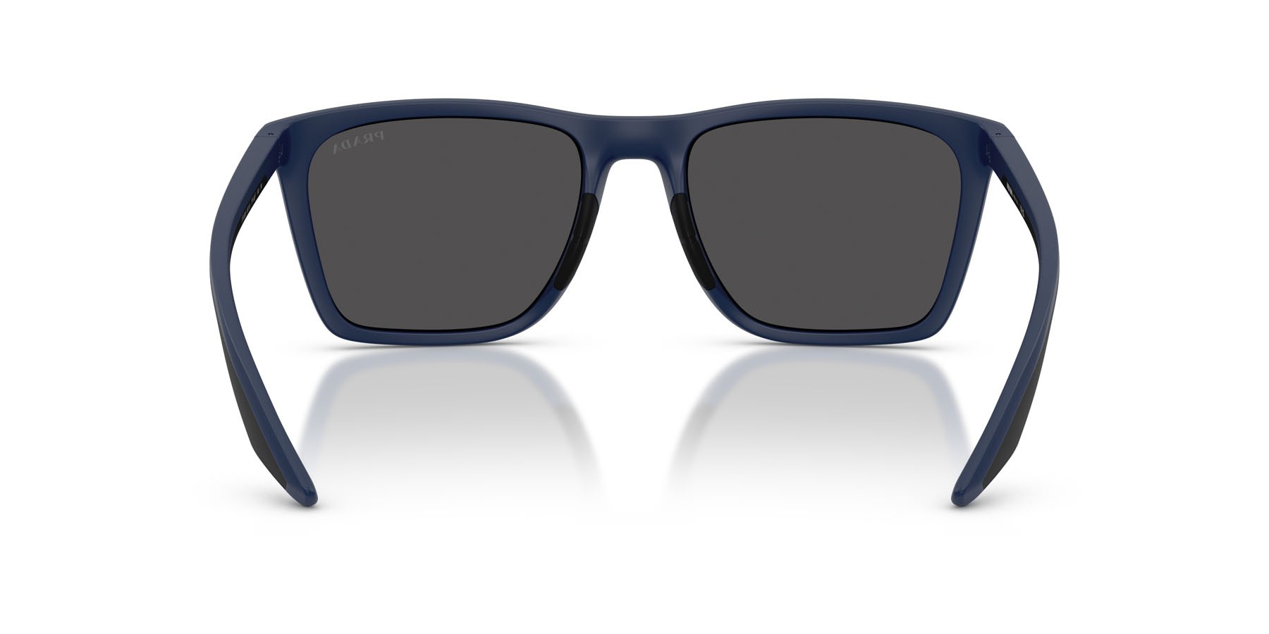 Occhiali da sole Prada Linea Rossa PS B08S (TFY06F) colore blu opaco forma quadrato lenti grigio scuro