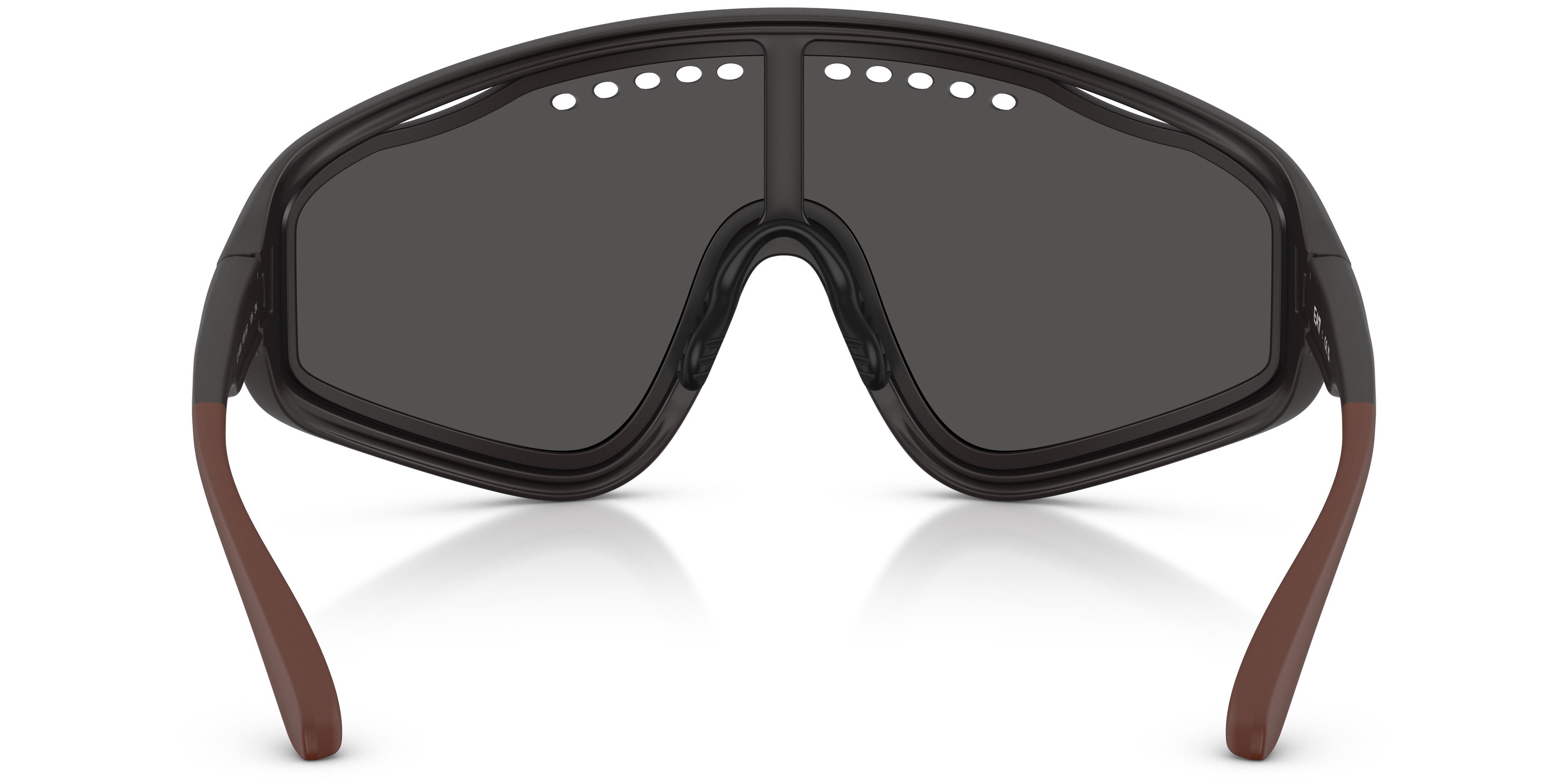 Sunglasses EA7 Q7 4005 (635187) color grigio scuro opaco shape irregular lenses grigio scuro