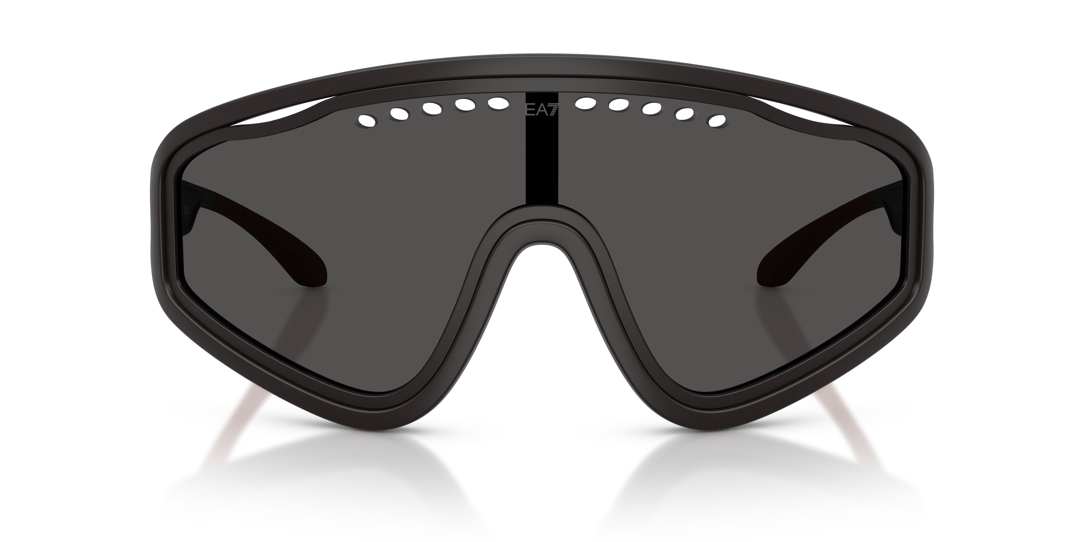 Sunglasses EA7 Q7 4005 (635187) color grigio scuro opaco shape irregular lenses grigio scuro