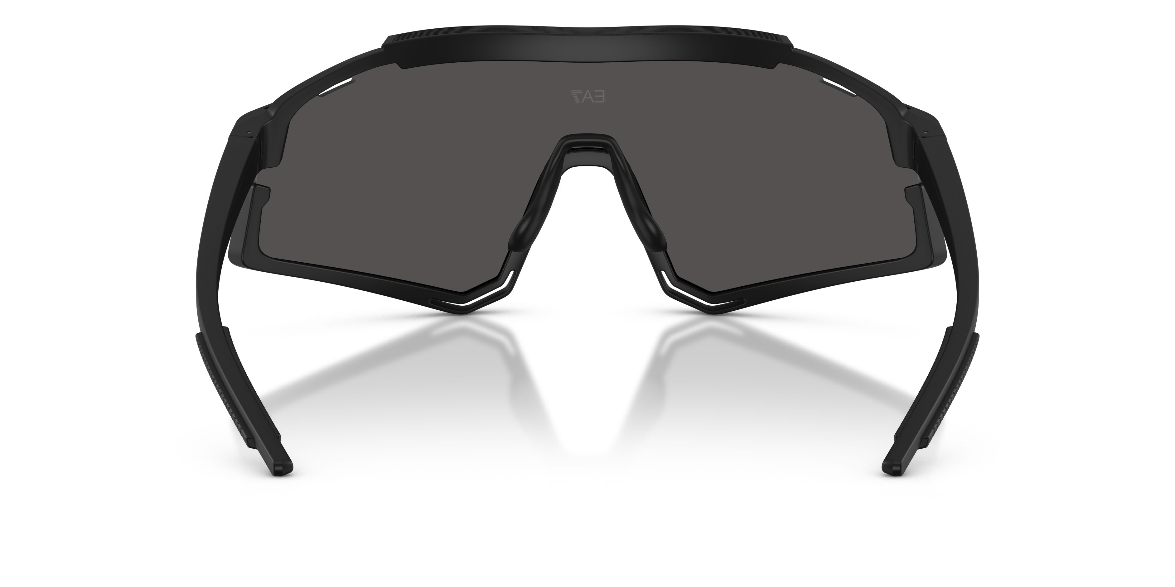 Sunglasses EA7 Q7 4006 (628887) color nero opaco shape irregular lenses grigio scuro