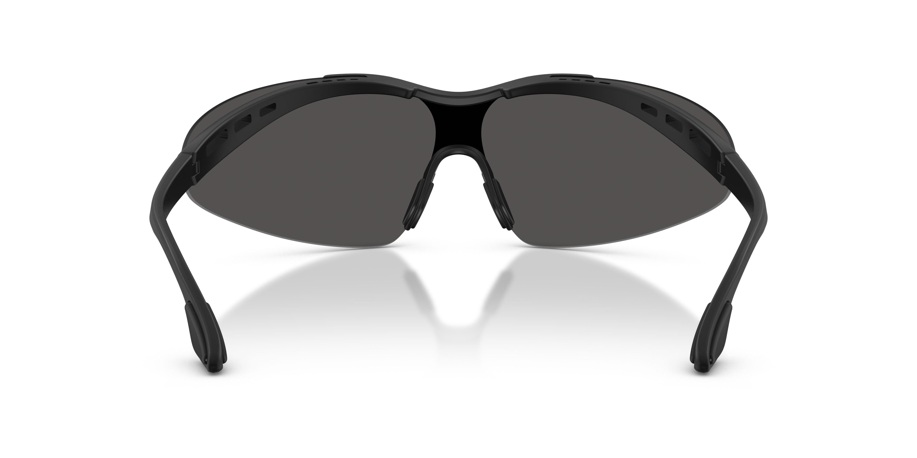 Sunglasses EA7 Q7 4007 (628887) color nero opaco shape irregular lenses grigio scuro
