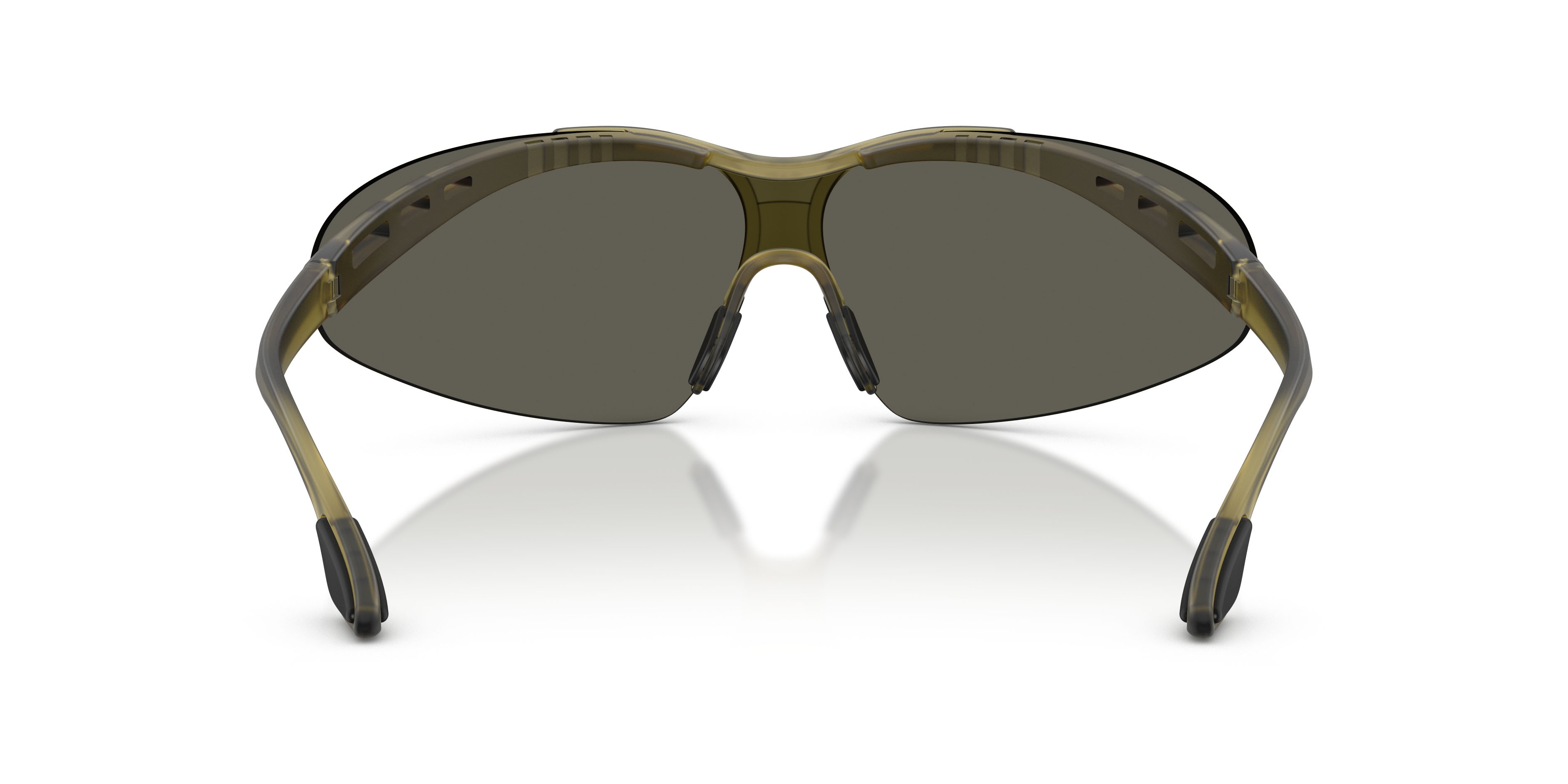 Sunglasses EA7 Q7 4007 (63577P) color verde ghiaccio shape irregular lenses marrone specchiato oro