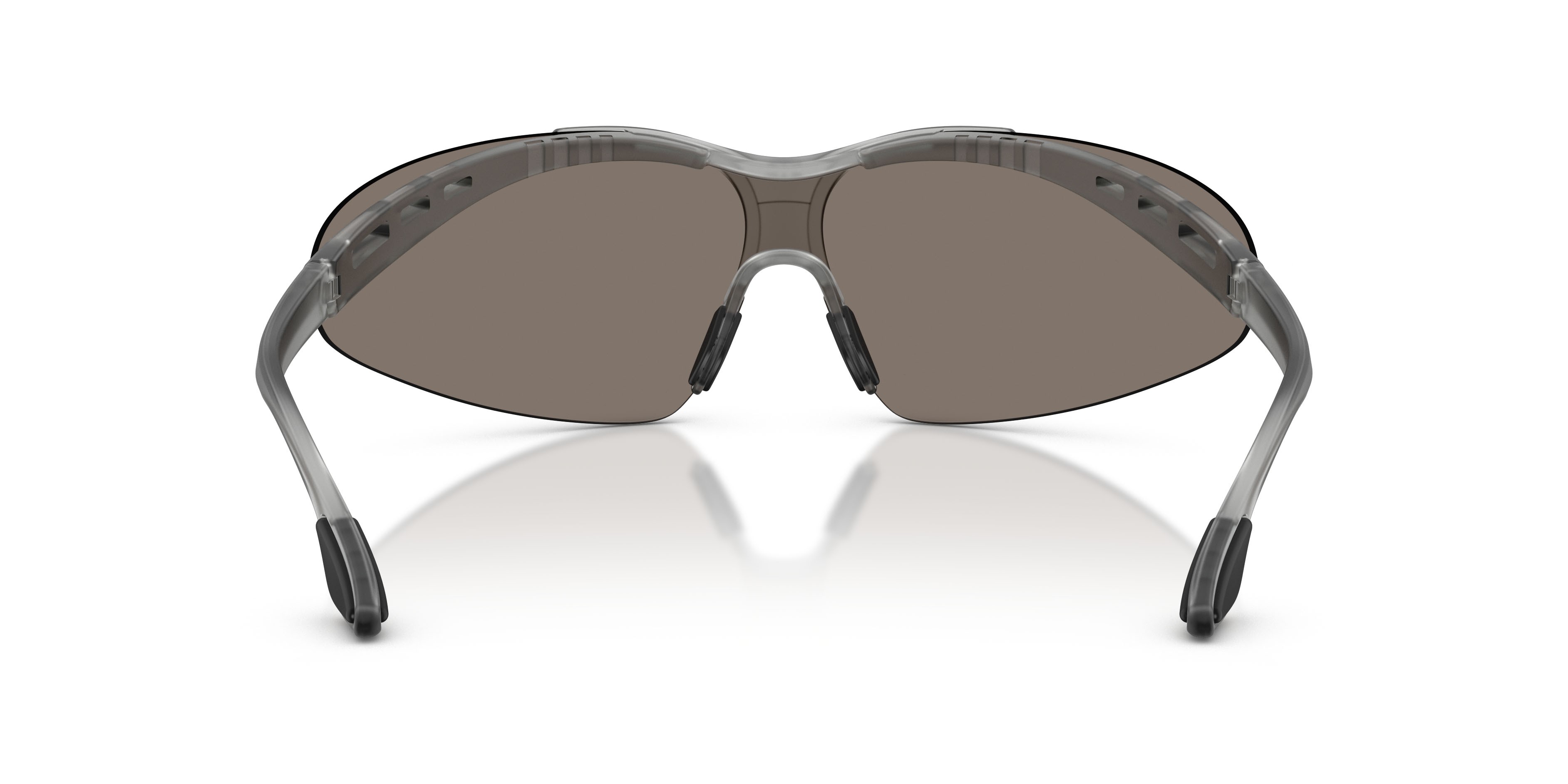 Sunglasses EA7 Q7 4007 (63586G) color frosted grey shape irregular lenses grigio chiaro specchiato argento