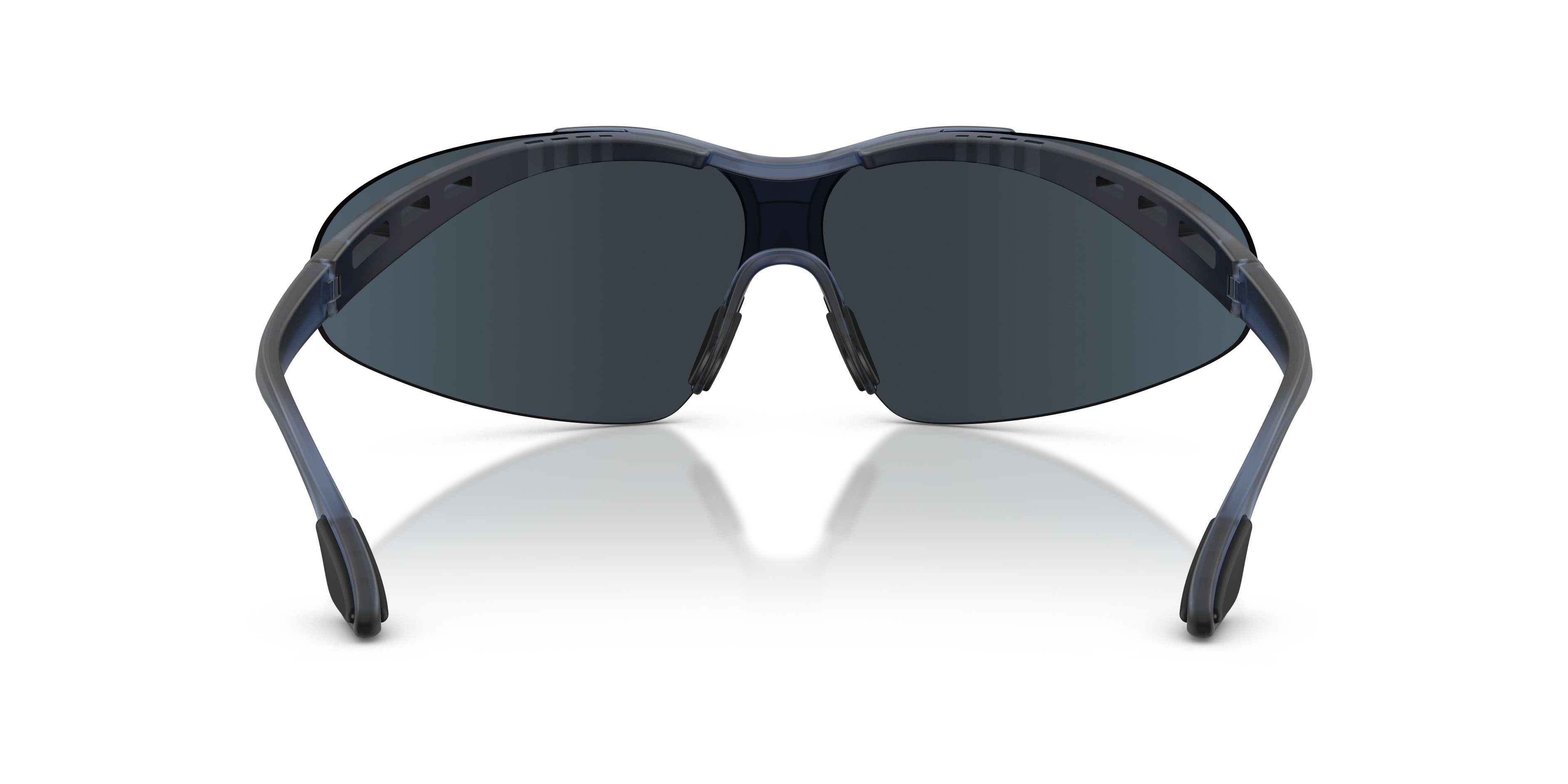Sunglasses EA7 Q7 4007 (635955) color frosted blue shape irregular lenses blu scuro specchiato blu
