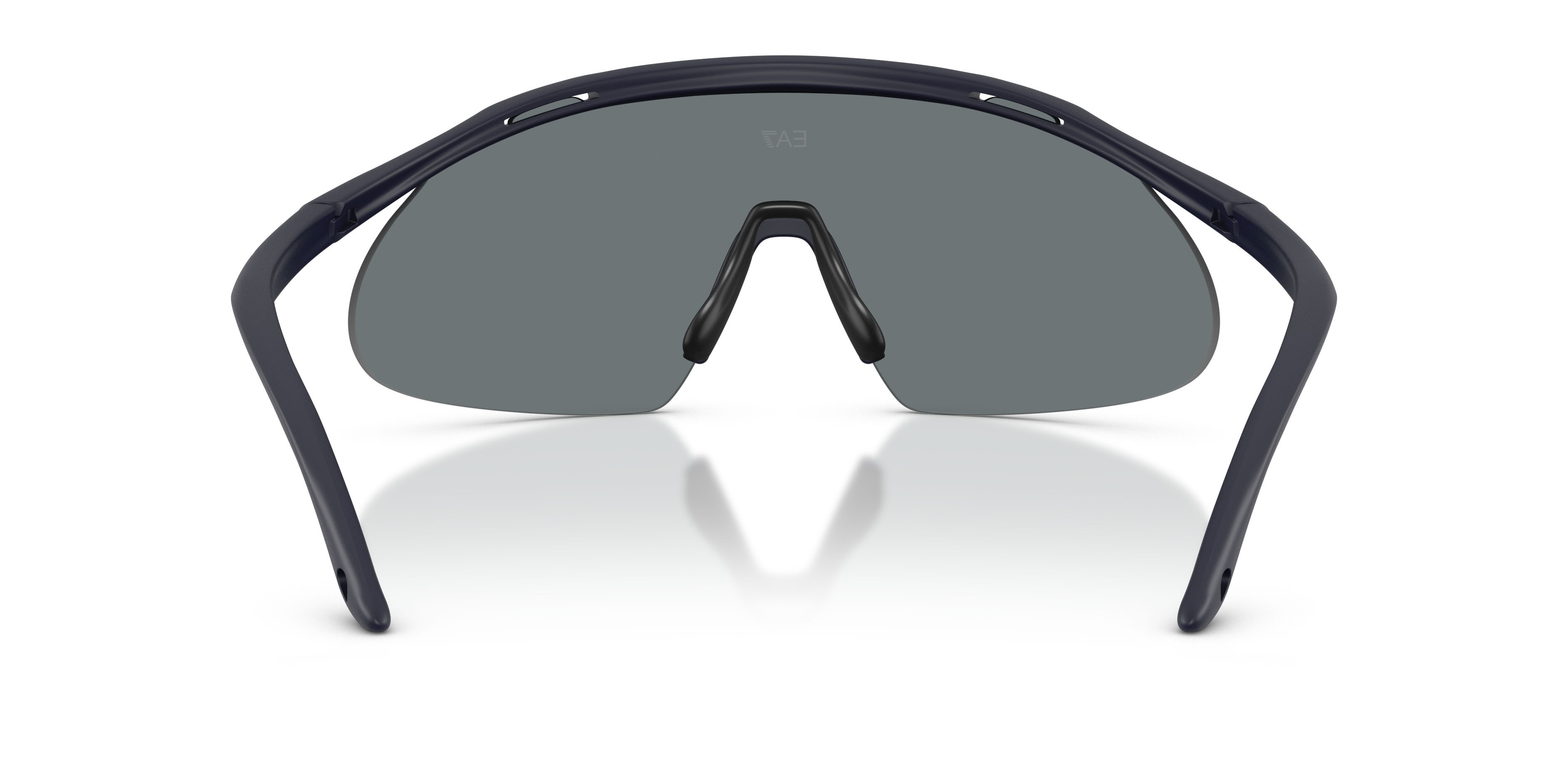 Sunglasses EA7 Q7 4008 (634580) color blu scuro opaco shape irregular lenses blu scuro